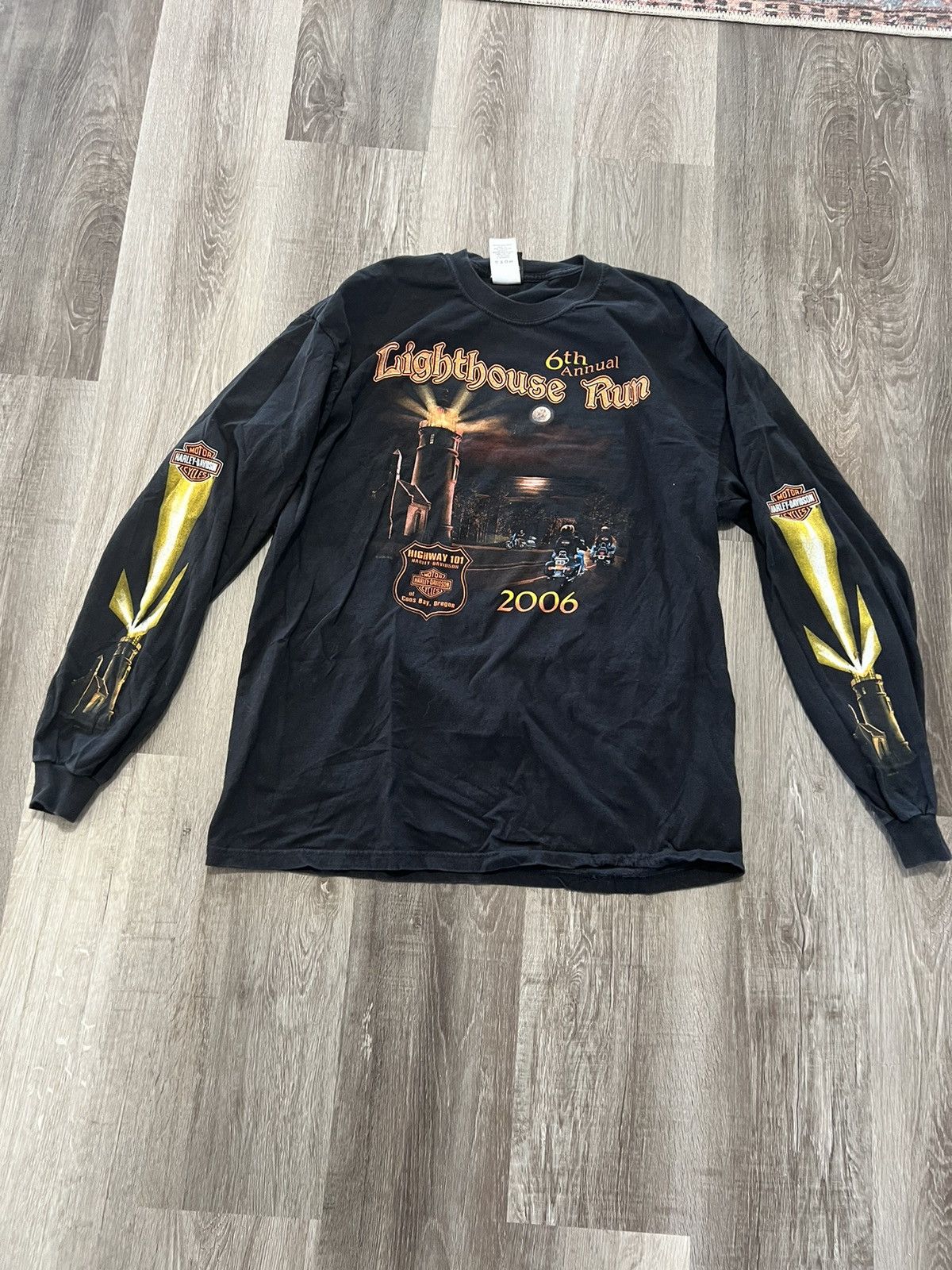 Harley Davidson Harley Davidson Lighthouse Run 2006 Coos Bay Oregon Size US XL / EU 56 / 4 - 2 Thumbnail