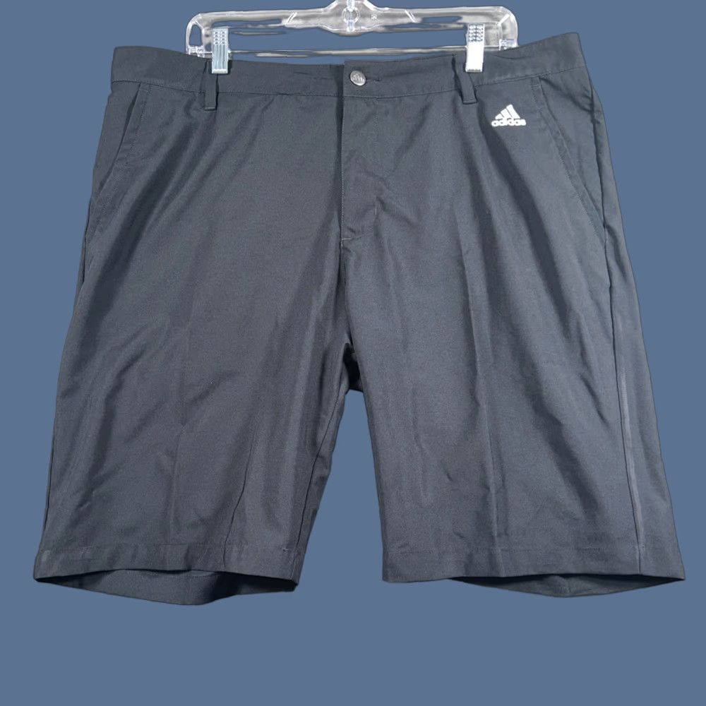 Adidas Adidas Shorts Mens 38 Black Flat Front Performance Tech Chino Golf Stretch Casual Shorts Mens 38 Black Chino Golf Size US 38 / EU 54 - 1 Thumbnail