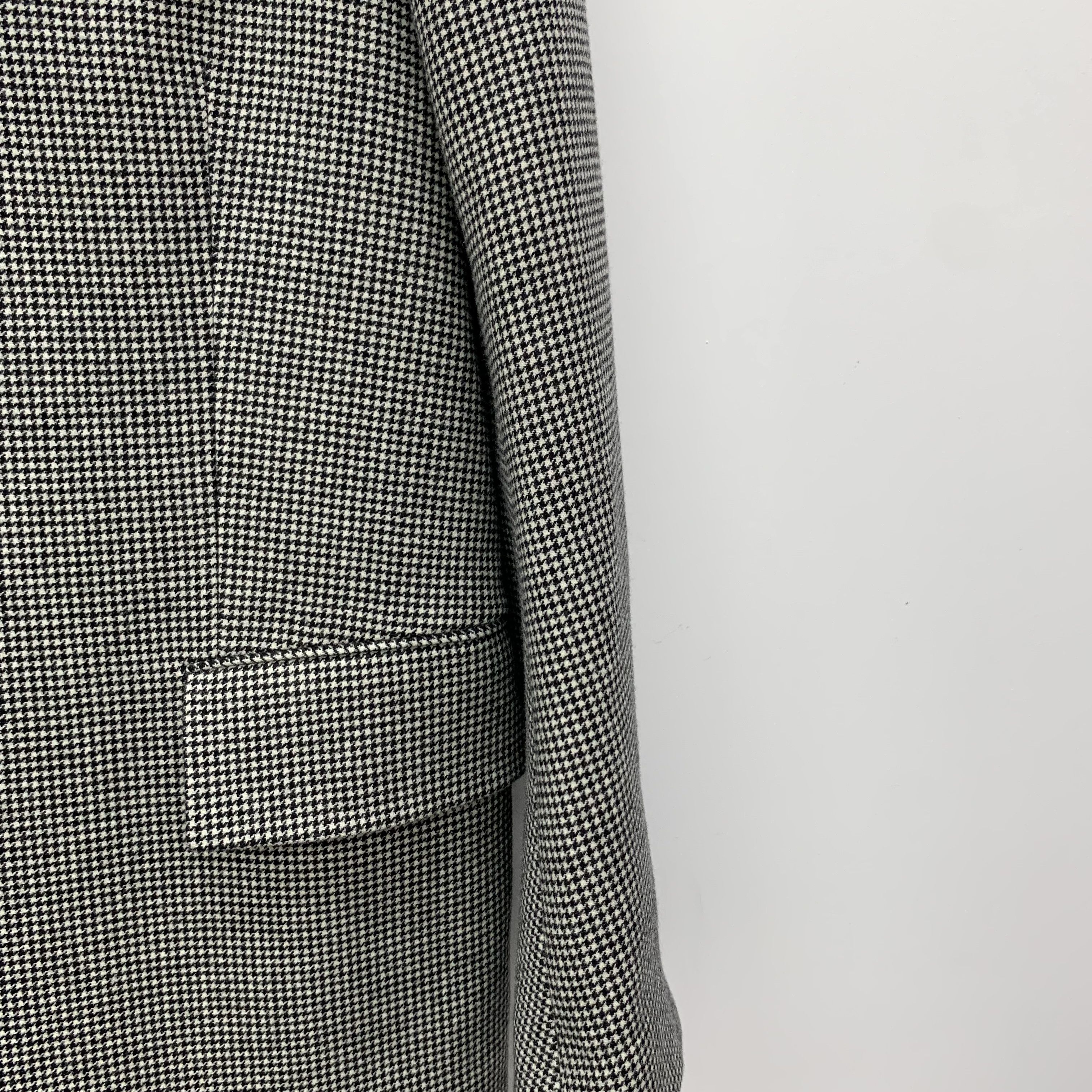 Balenciaga Balenciaga Houndstooth Wool Coat (Size S) Size S / US 4 / IT 40 - 6 Thumbnail