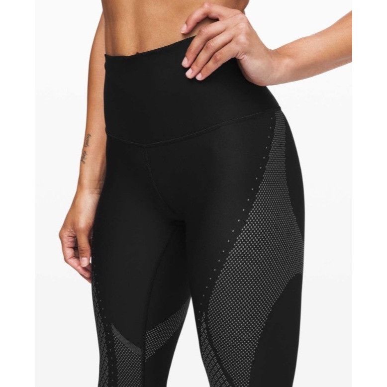 Lululemon Lululemon Mapped Out High-Rise Tight 28" Size 8 Black / Glac Size 30" / US 8 / IT 44 - 6 Thumbnail