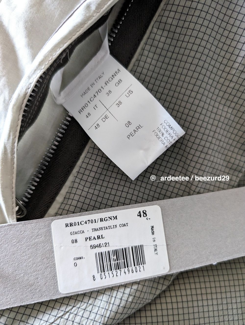 Rick Owens 💥1/1 SAMPLE TRANSTATLIN JUMBO RIPSTOP COAT SS23 Size US M / EU 48-50 / 2 - 13 Thumbnail