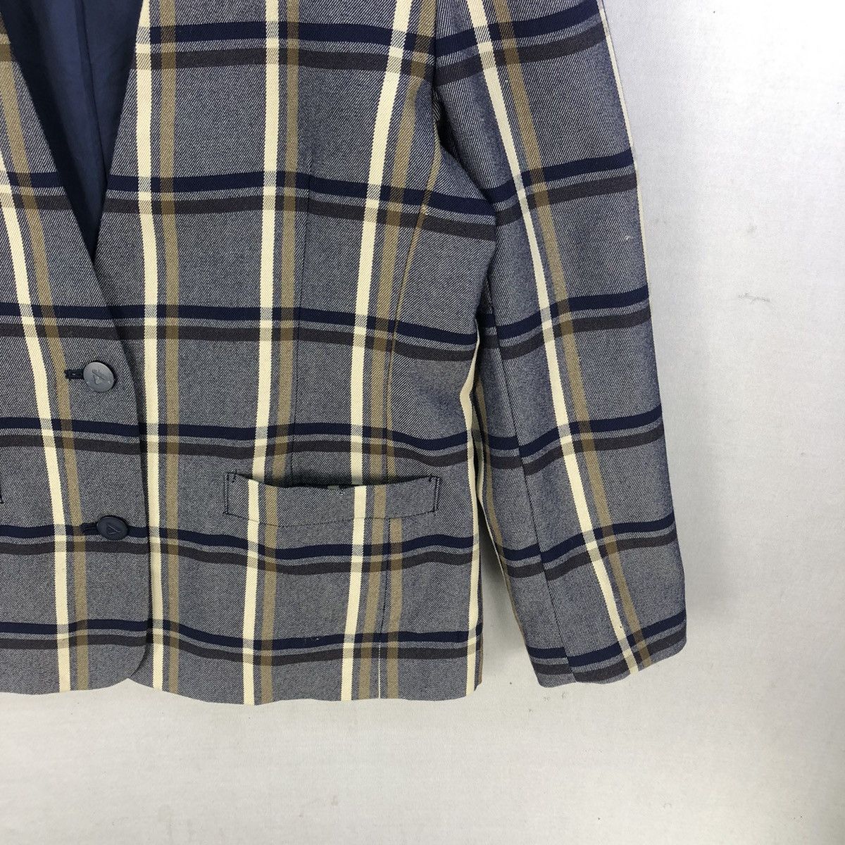 Aquascutum Vintage Aquascutum No Collar Jacket Size S / US 4 / IT 40 - 3 Thumbnail