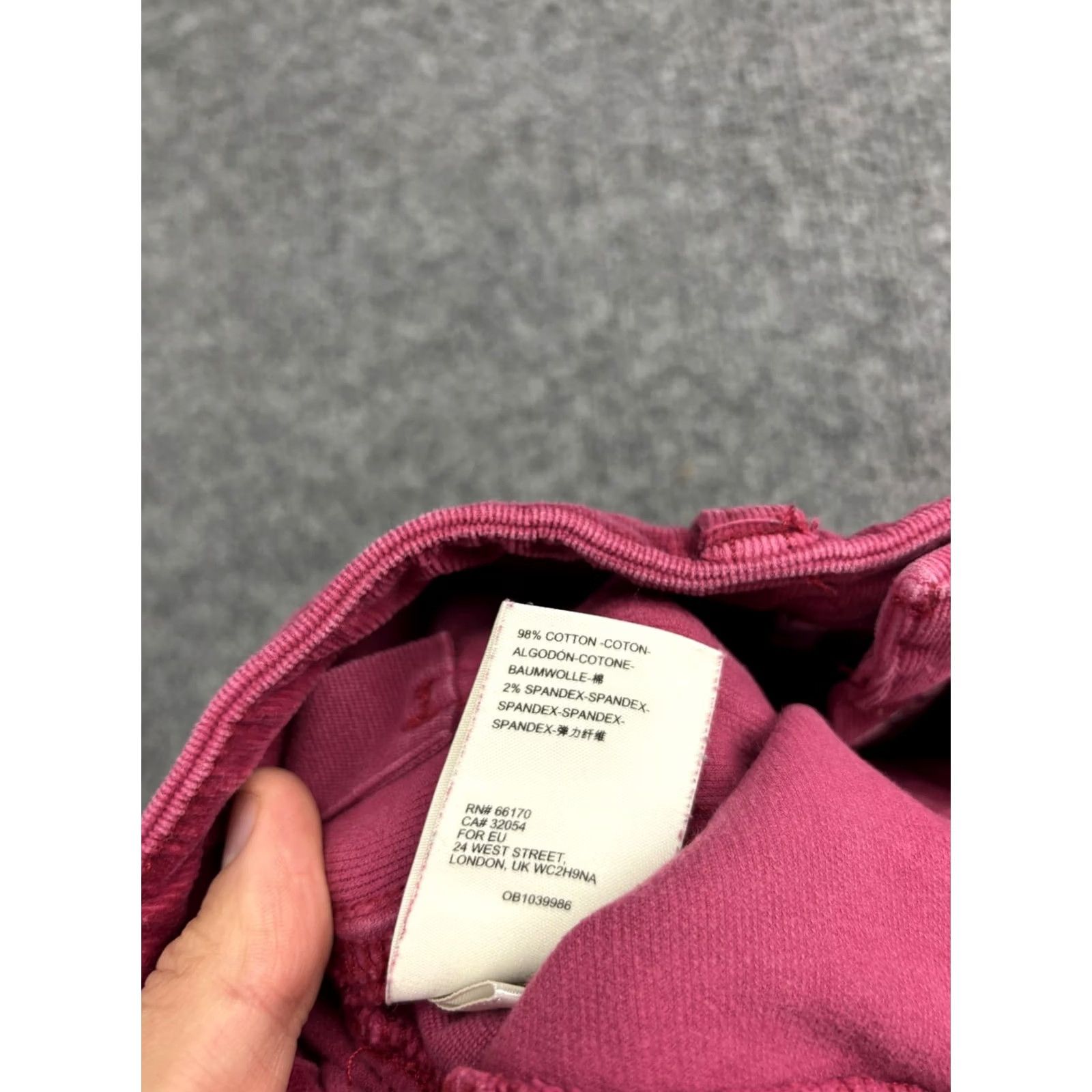 Vintage Pilcro And The Letterpress Womens 27 Red Corduroy High Rise Skinny Ankle Pants Size 27" / US 4 / IT 40 - 8 Thumbnail