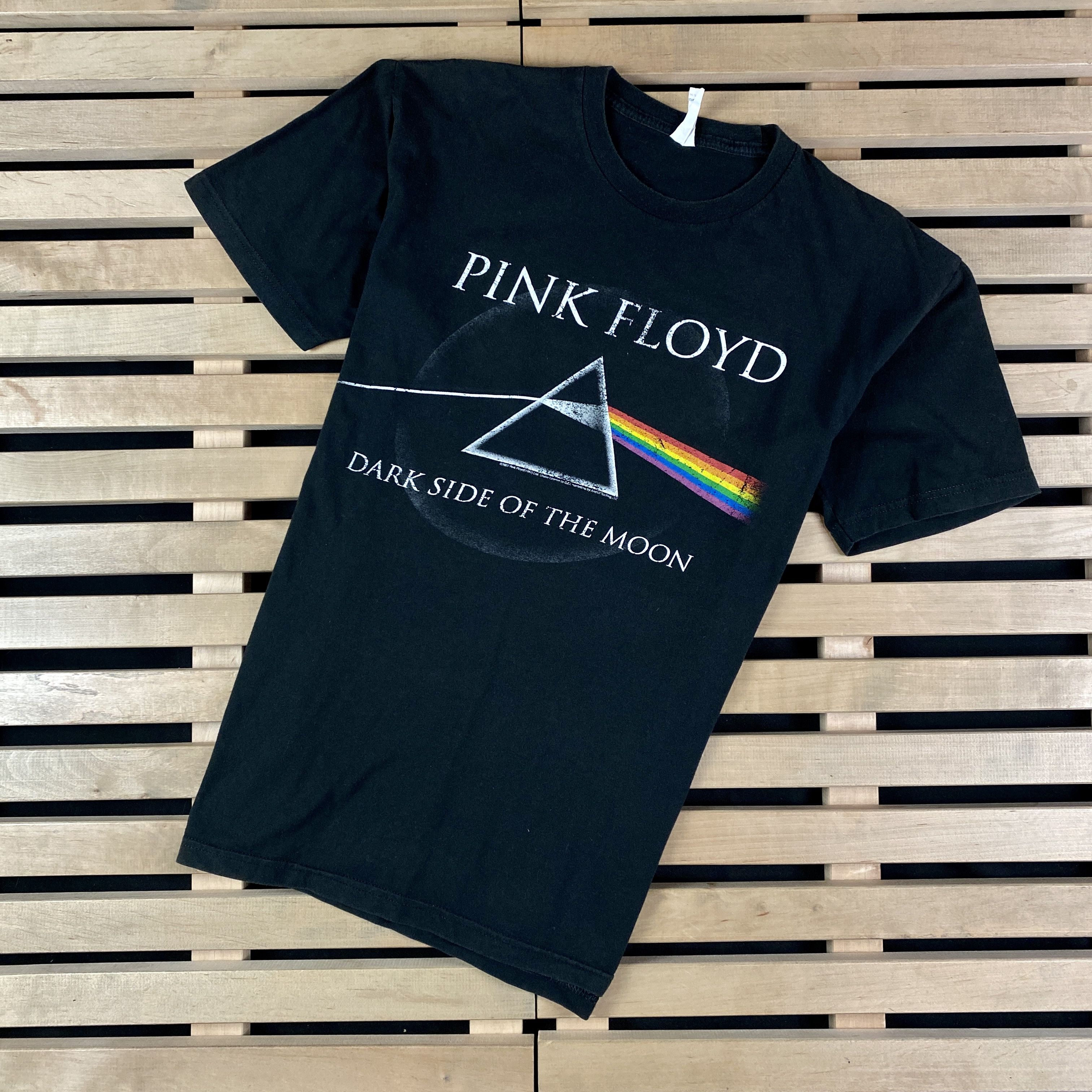 Pink Floyd × Vintage Mens Vintage T-Shirt Pink Floyd Dark Side Of The Moon SIze M Size US M / EU 48-50 / 2 - 1 Thumbnail