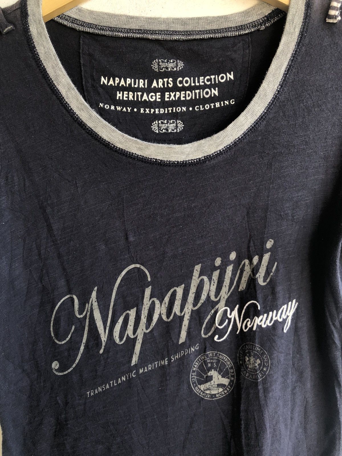 Napapijri × Vintage Napapijri Arts Collection Heritage Expedition Tshirt Size US M / EU 48-50 / 2 - 4 Thumbnail