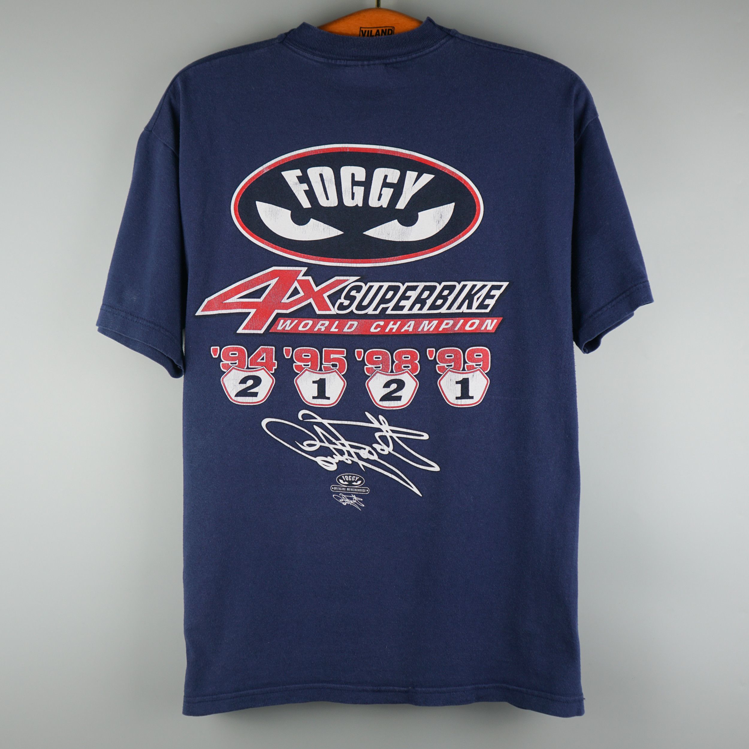 Ducati × Vintage Vintage 1999 Carl Fogarty T-Shirt Superbike Champion Size US M / EU 48-50 / 2 - 7 Thumbnail