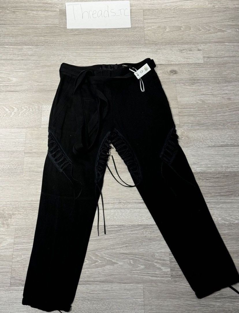 Saint Laurent Paris Saint Laurent Black Cotton Pants Size 25" / US 0 / IT 36 - 3 Thumbnail