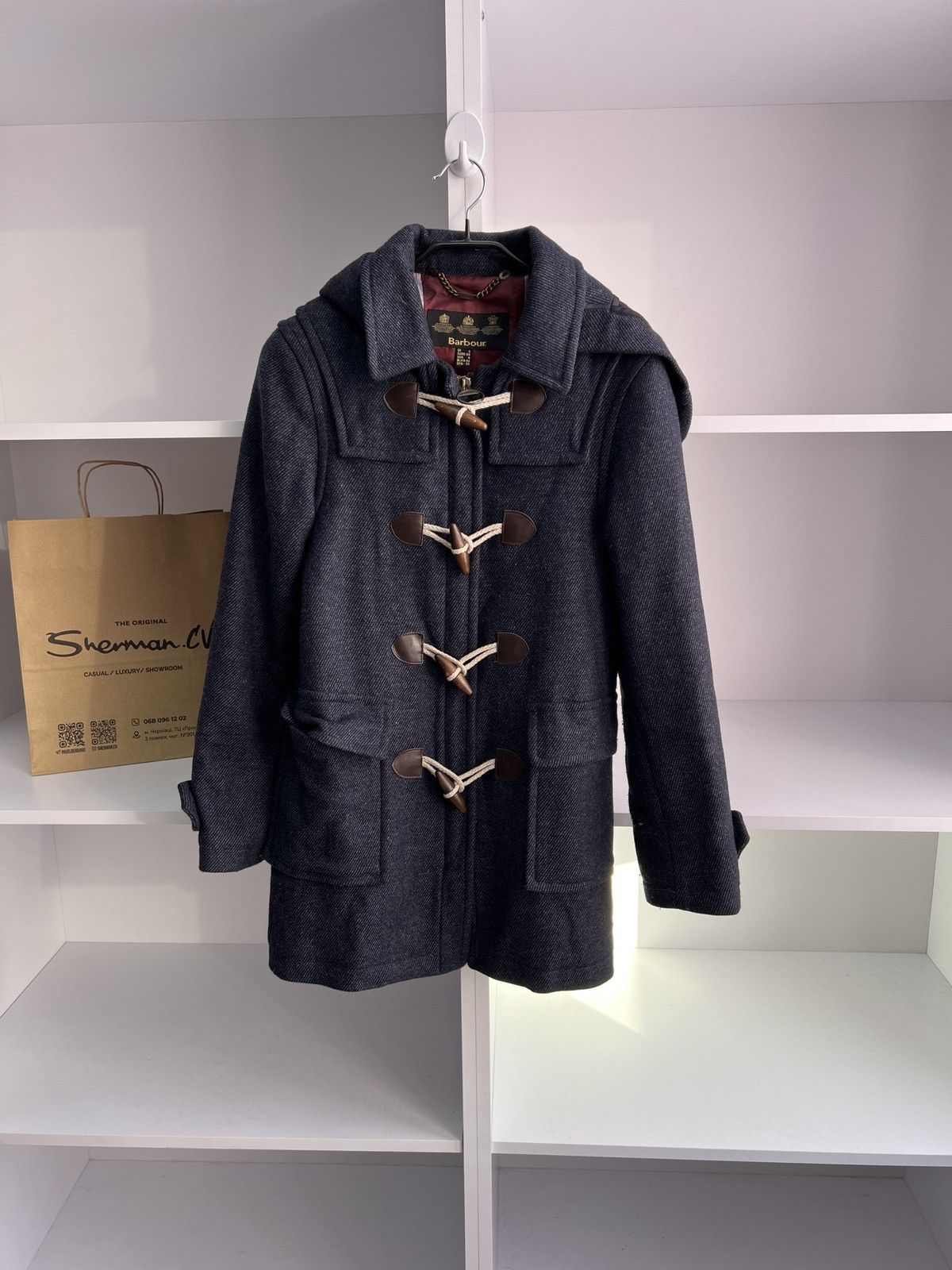 Barbour × Vintage Vintage Barbour Women’s Wool England Coat Size M / US 6-8 / IT 42-44 - 1 Thumbnail