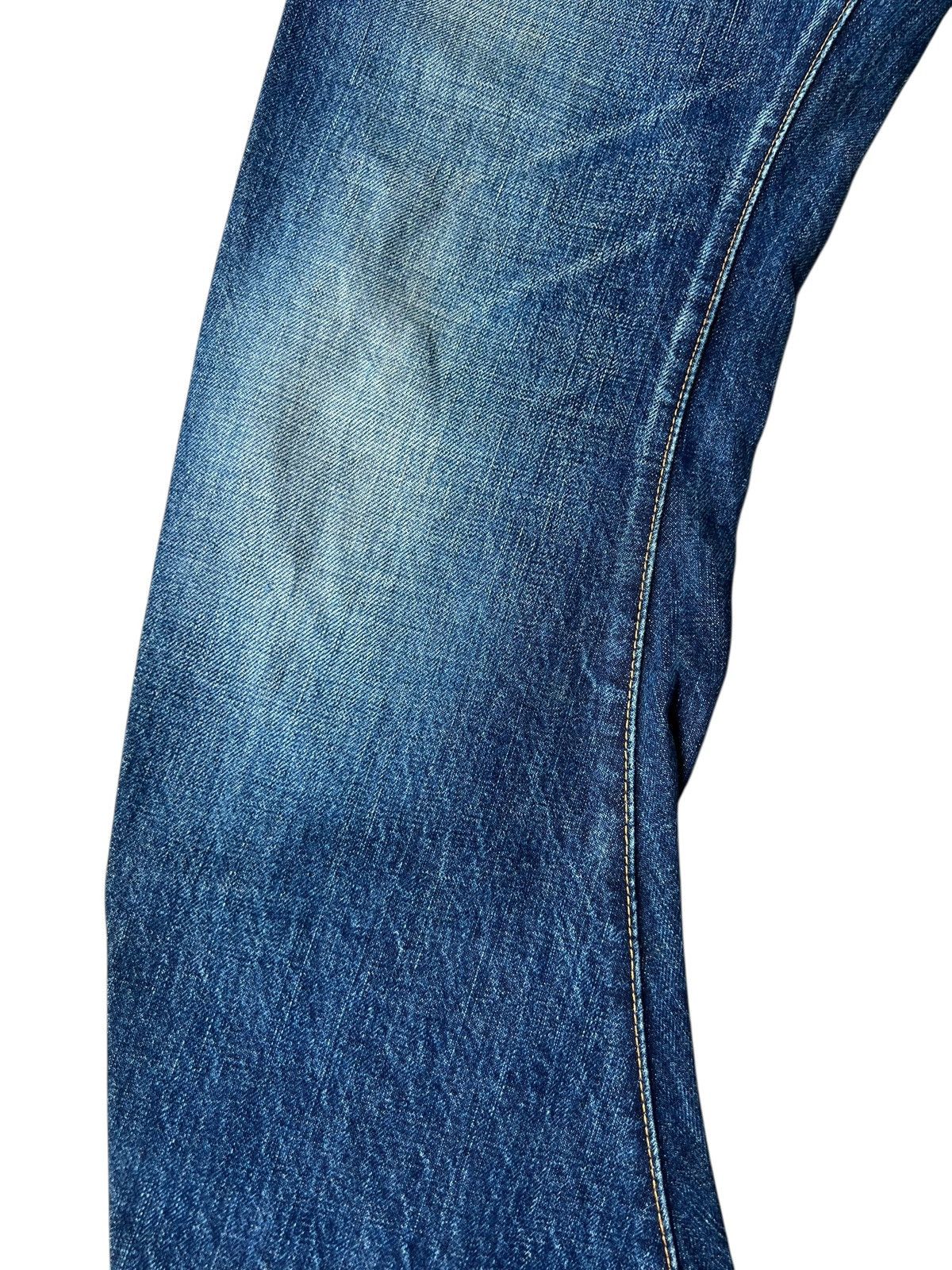 wjk WJK Curve Leg Distressed Aging Mud Denim Bootcut Jeans Size US 31 - 9 Thumbnail