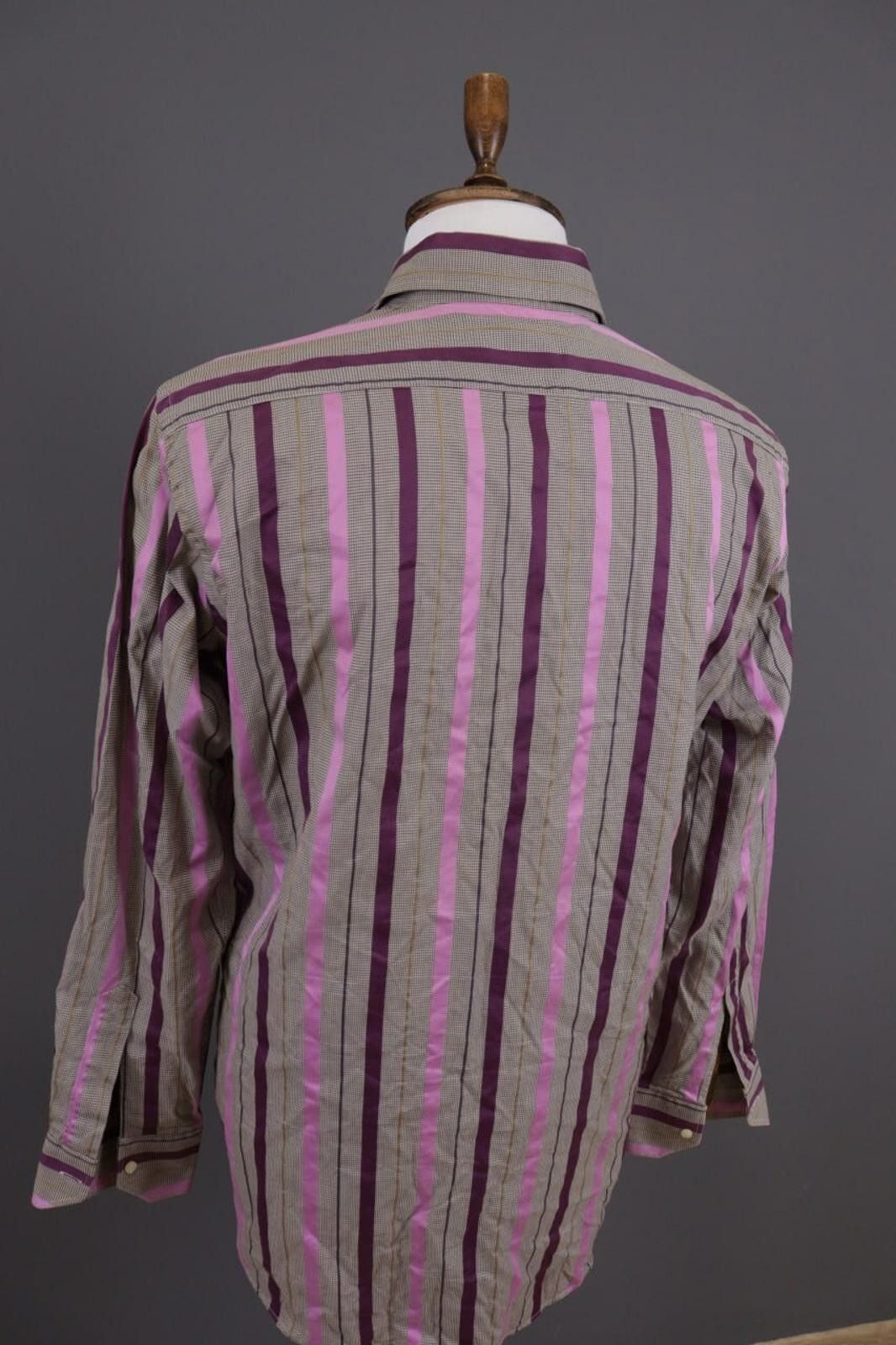 Etro Etro Milano Multicolor Striped Button Down Shirt Size 41 Size US M / EU 48-50 / 2 - 10 Thumbnail