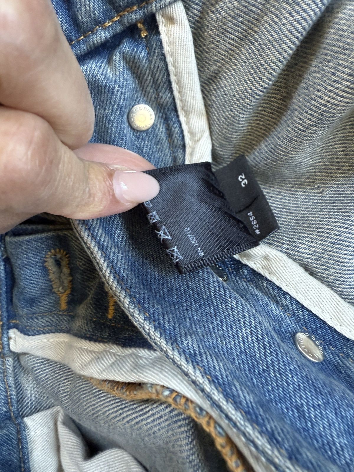 Amiri Amiri Plaid Carpenter Denim Jeans Size US 32 / EU 48 - 7 Thumbnail