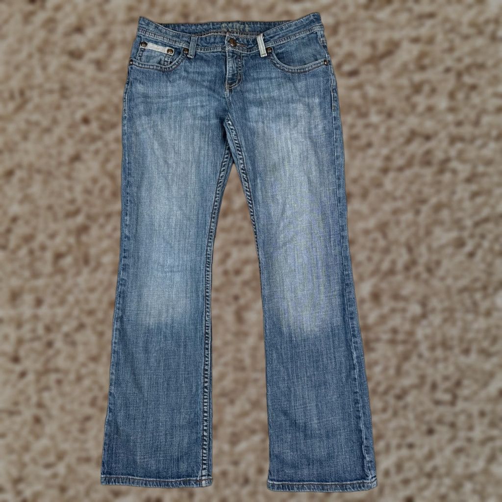 Vintage Cruel Girl Jeans Juniors 9 Blue Denim Bootcut Embroidered 32x30 Womens Size 30" / US 8 / IT 44 - 1 Thumbnail