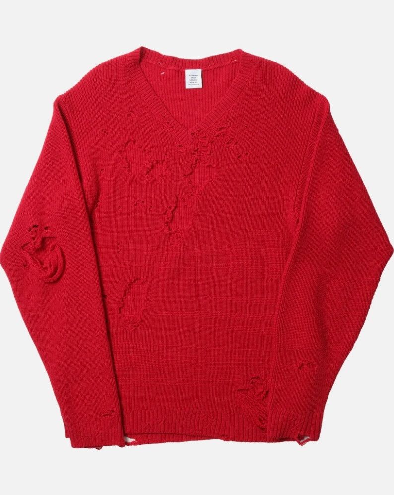 Vetements NEW Vetements Wool+ alpacaDistressed Kurt Cobain Moth eaten Size US M / EU 48-50 / 2 - 1 Thumbnail