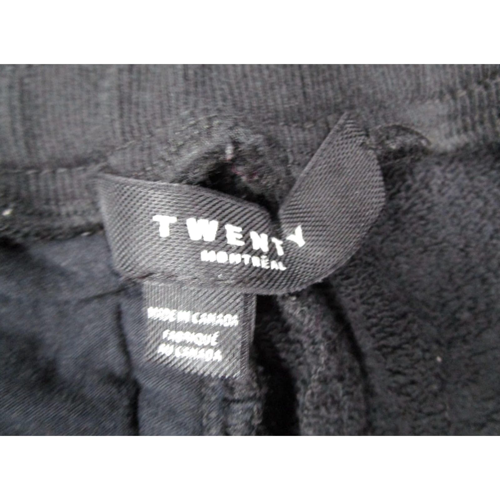 Vintage Twenty Montreal Sweatpants Mens 32 Black French Terry Cropped Slim Tapered Pants Casual Activewear Jogger 20in Inseam Size US 32 / EU 48 - 2 Thumbnail