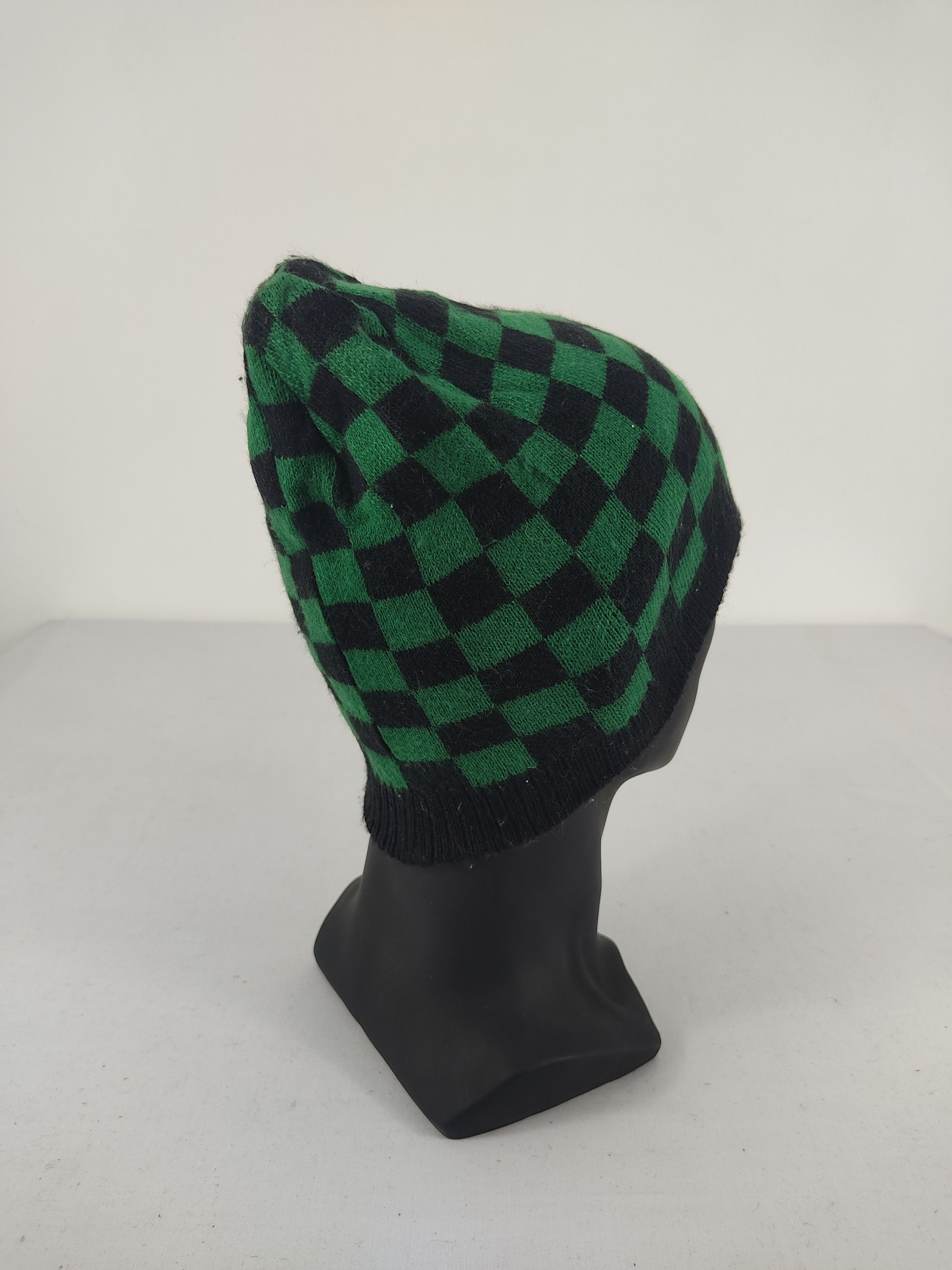 Japanese Brand × Vintage Vintage Japanese Brand Checked Beanie / Snow Hat / Snow Cap Size ONE SIZE - 4 Thumbnail