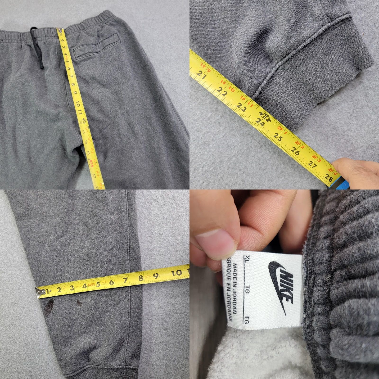 Nike Nike Sweatpants Mens XL Gray Fleece Joggers Elastic Waist Pockets BV2671-071 Size US 36 / EU 52 - 8 Thumbnail