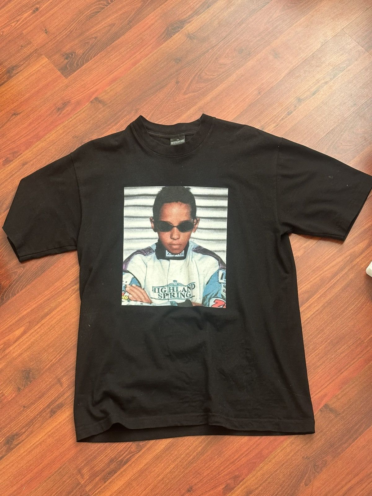 Lewis Hamilton +44 Signature Tee #1 Black M