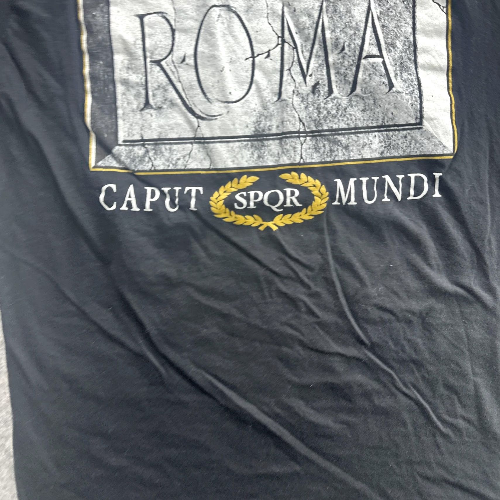 Other VINTAGE Roma Shirt Black Large Cotton Graphic Tee SPQR Caput Mundi Souvenir Travel Mens Size US L / EU 52-54 / 3 - 5 Thumbnail