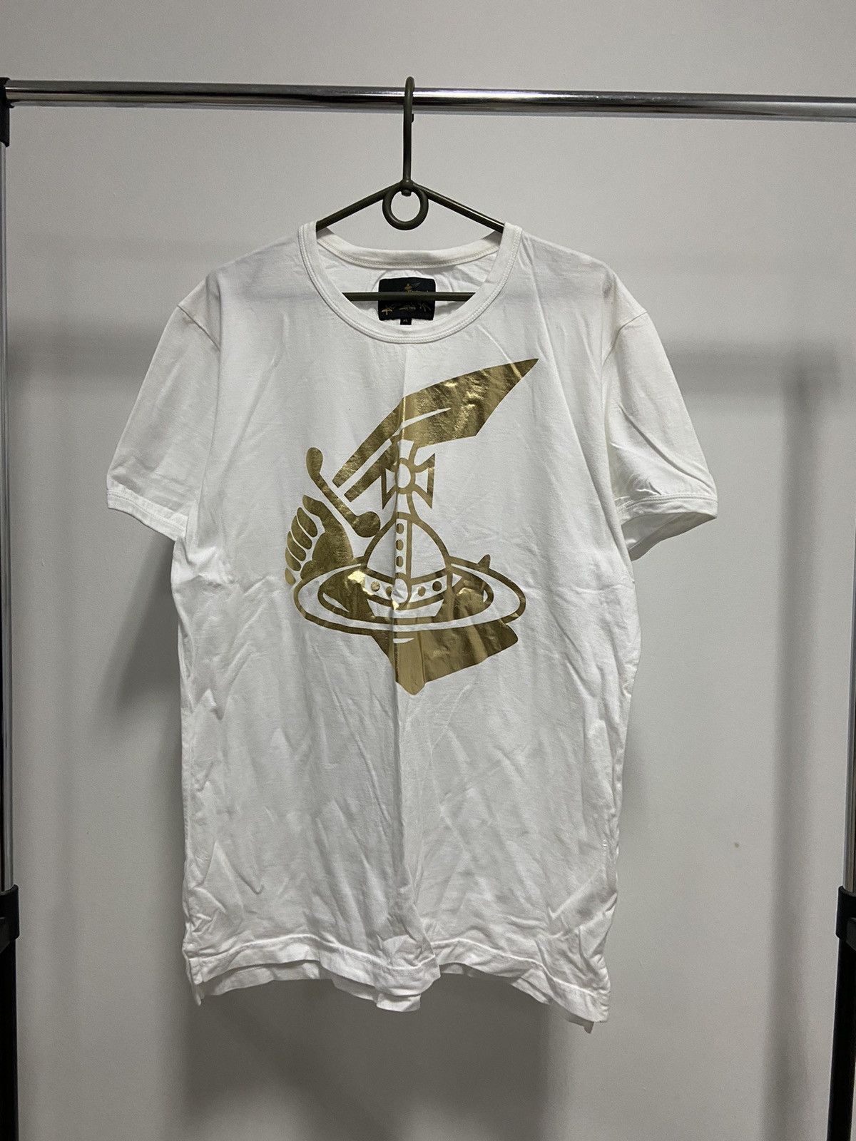 Vintage × Vivienne Westwood Vivienne Westwood T-shirt Vintage big Logo orb Size US XL / EU 56 / 4 - 1 Thumbnail