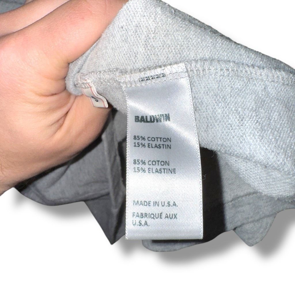 Baldwin Baldwin Jeans Heather Gray Made in USA Cotton Crewneck Sweat Size US S / EU 44-46 / 1 - 10 Thumbnail