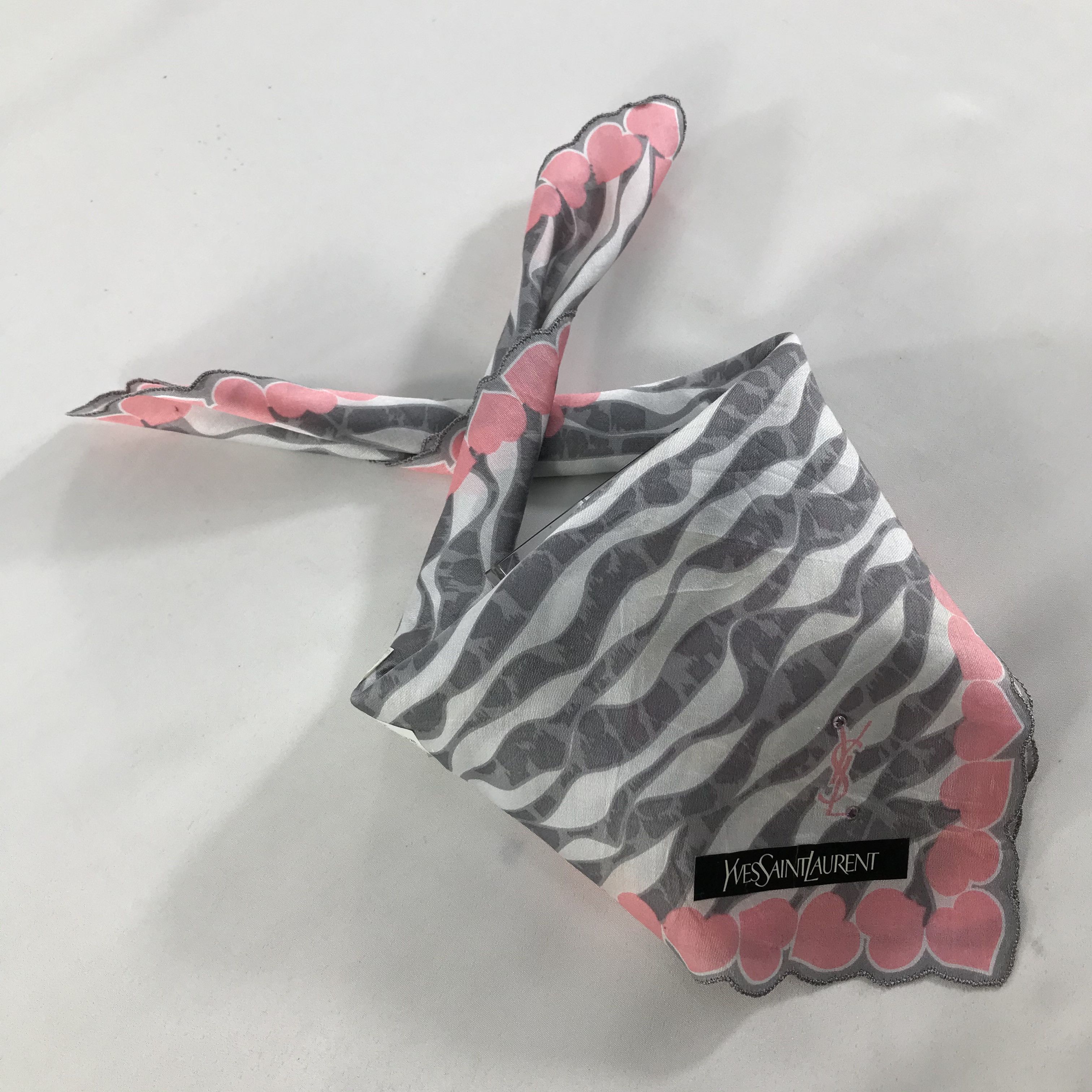 Vintage × Yves Saint Laurent Yves Saint Laurent Bandana / Handkerchief/Neckerchief -S1308 Size ONE SIZE - 4 Thumbnail