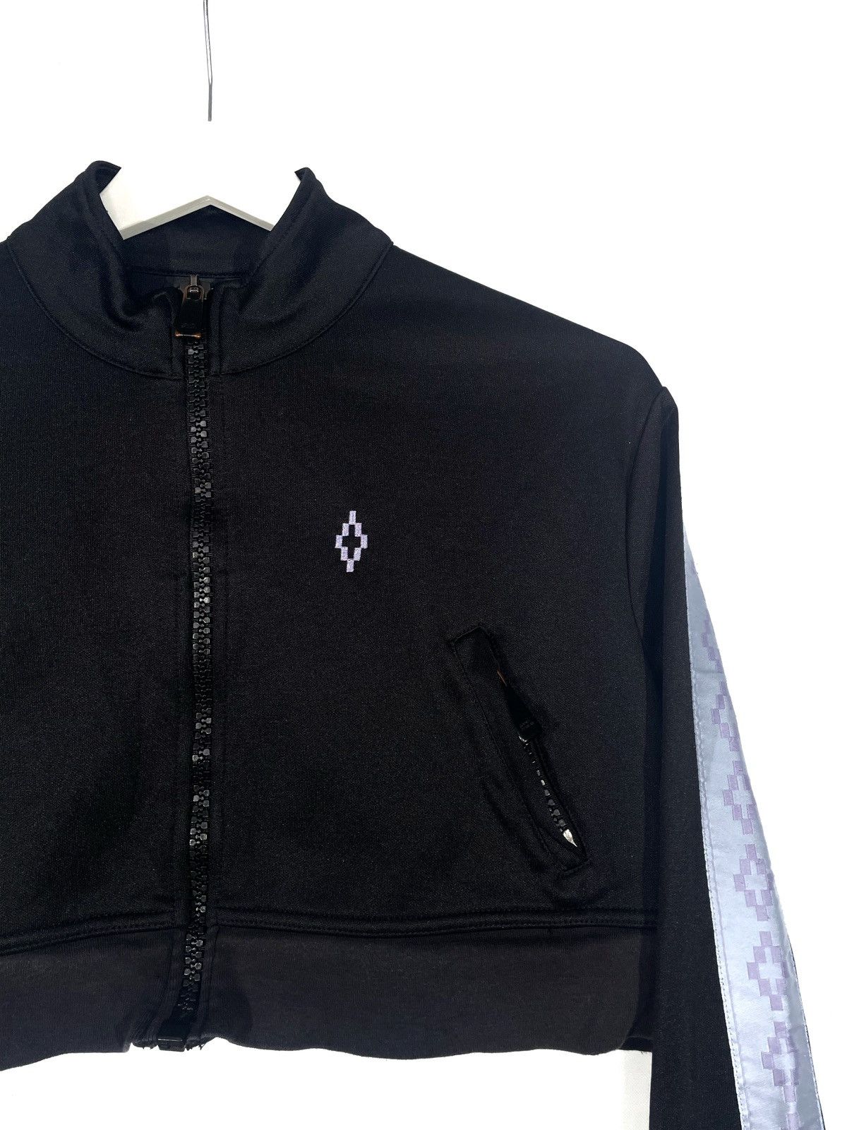 Designer Marcelo Burlon Women Sport Crop Top Zip Size M Made Portugal Size M / US 6-8 / IT 42-44 - 2 Thumbnail