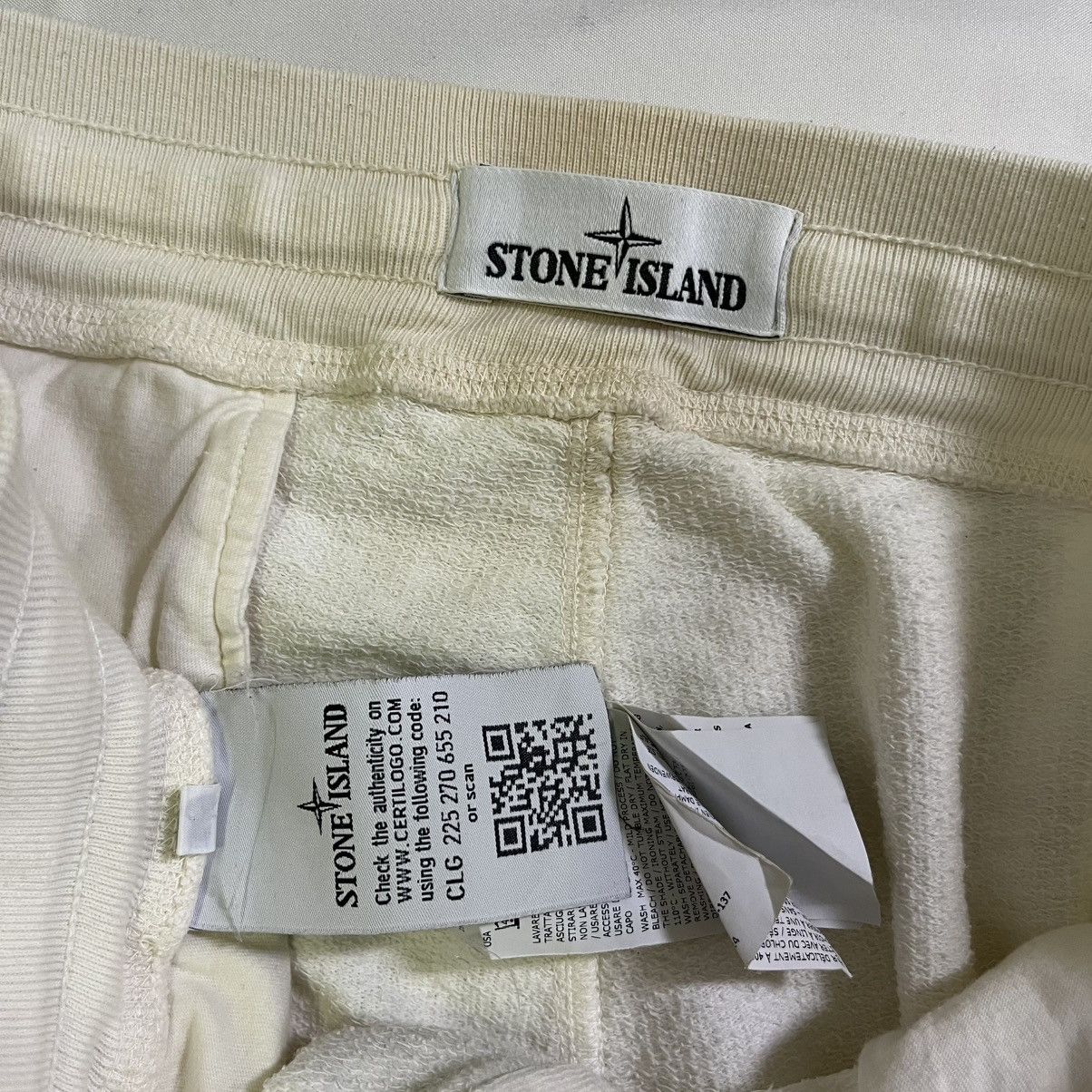 Stone Island STONE ISLAND WHITE JOGGER PANT Size US 33 - 7 Thumbnail
