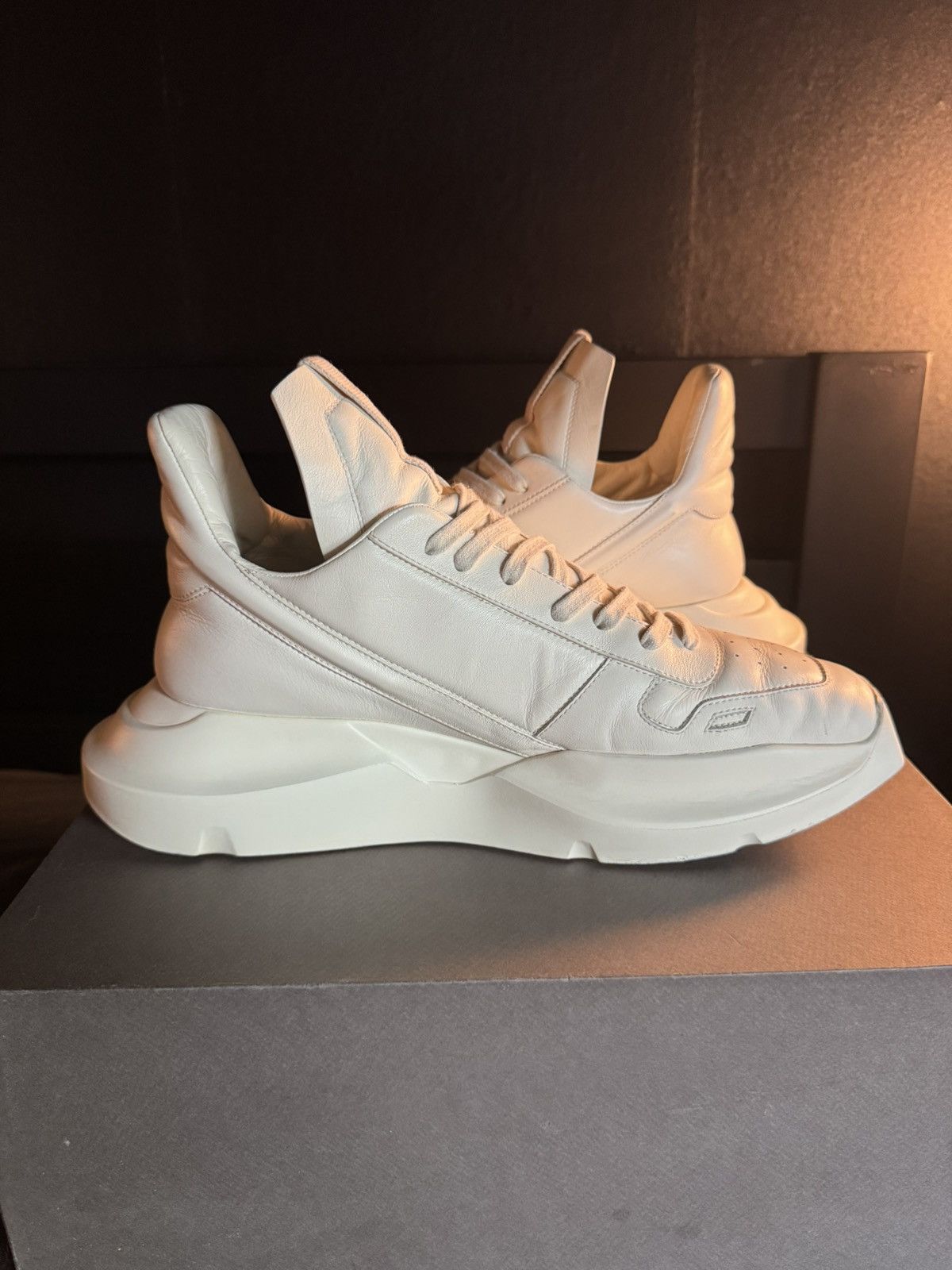 Rick Owens Rick Owens Geth Runner “Milk” Size US 12 / EU 45 - 3 Thumbnail