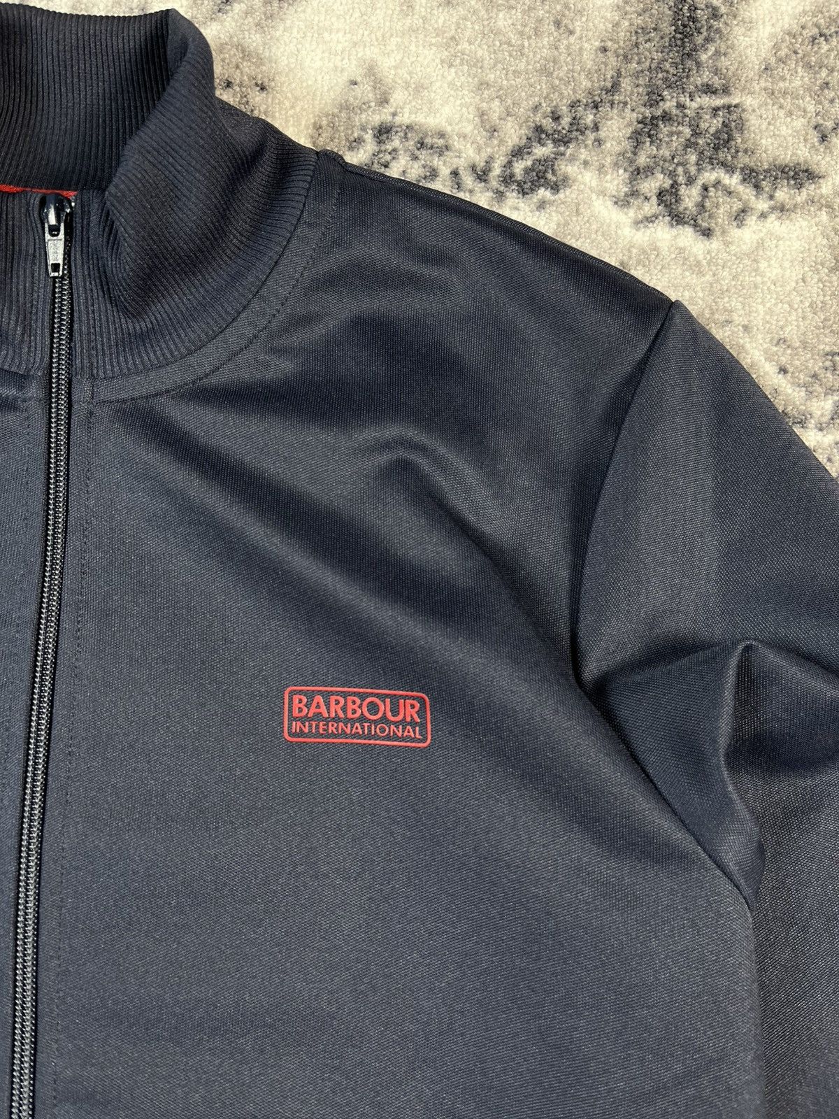 Barbour Barbour International Track Jacket Navy Logo Zip L Size US L / EU 52-54 / 3 - 3 Thumbnail