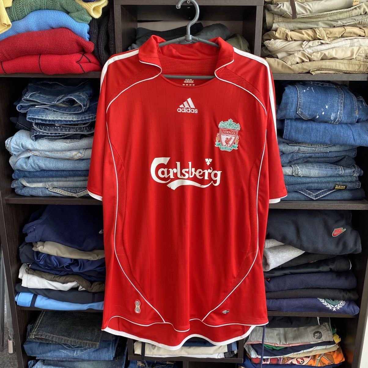 リバプール Adidas carlsbargロゴ Liverpool Adidas Carlsberg Jersey | Grailed