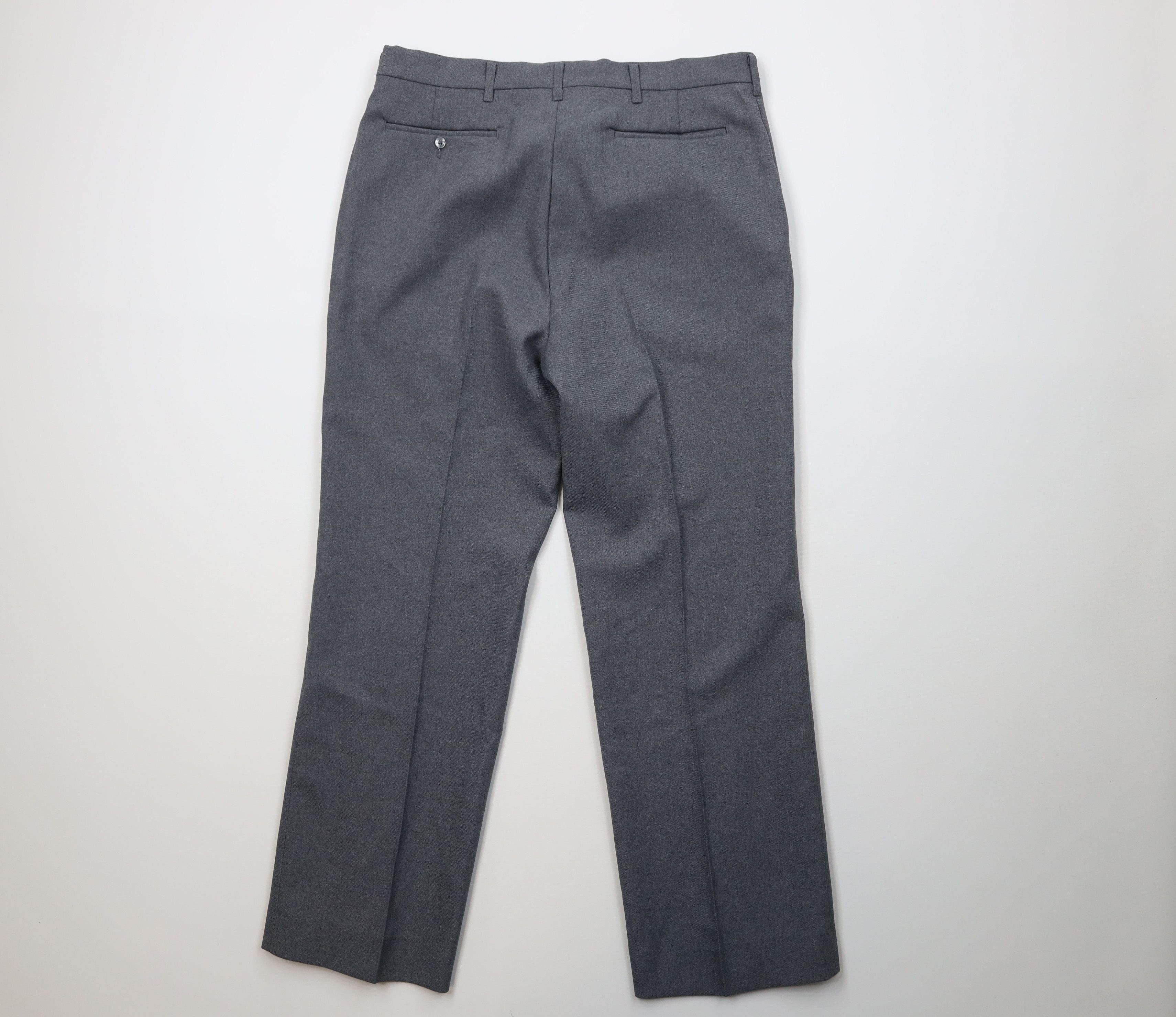 Vintage Vintage 70s Streetwear Flared Wide Leg Chino Pants Gray USA Size US 34 / EU 50 - 9 Thumbnail