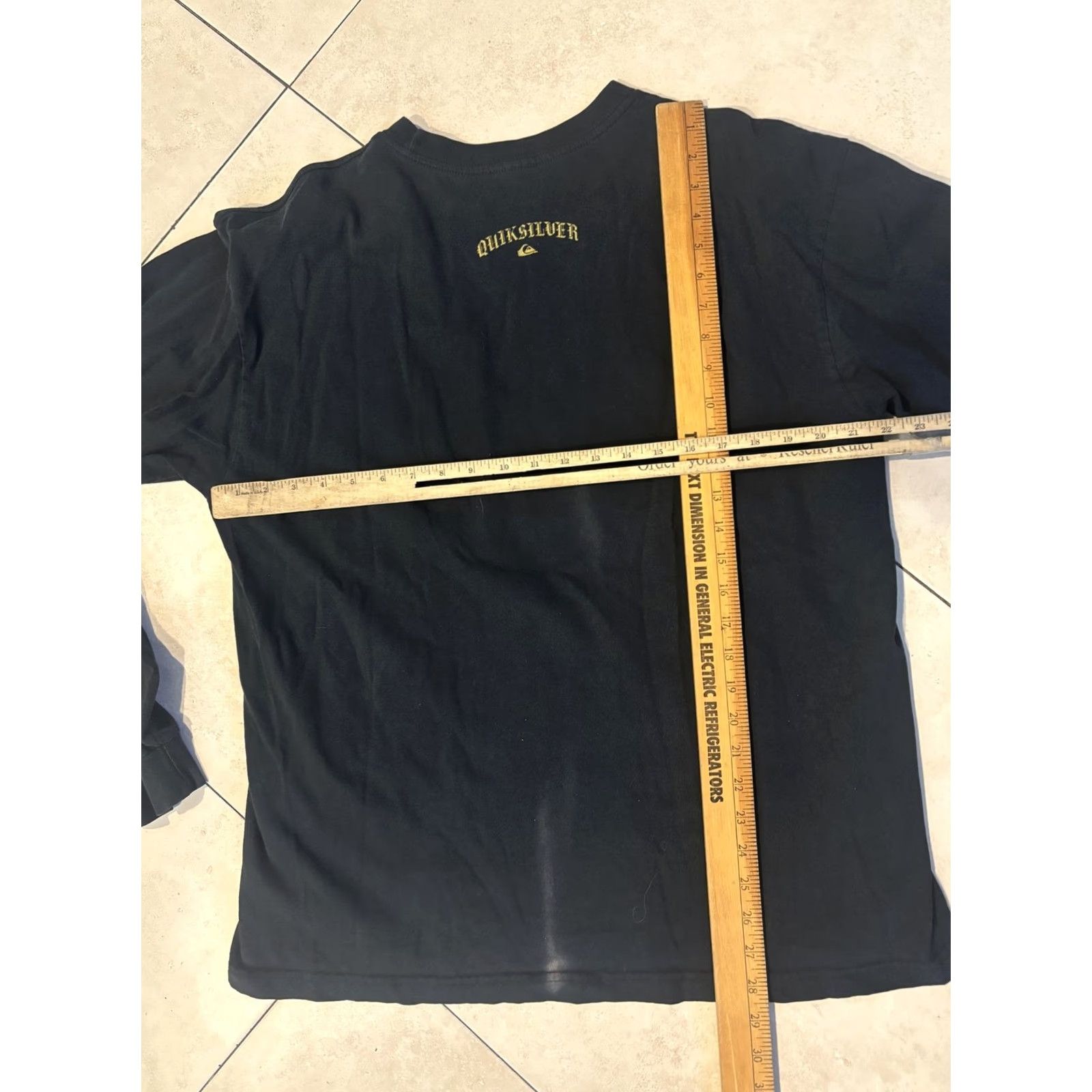 Quiksilver Quiksilver Shirt Mens XL Long Sleeve Skull Graphic Skate Surfer Black Crew Neck Print Size US L / EU 52-54 / 3 - 8 Thumbnail