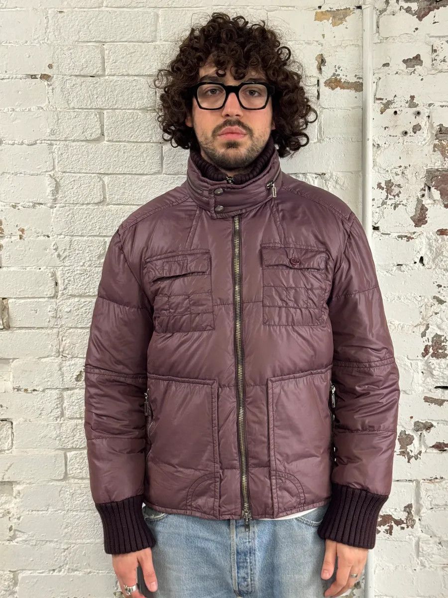 Dirk Bikkembergs Bikkembergs Multi-Pocket Mauve Nylon Puffer Jacket Size US M / EU 48-50 / 2 - 2 Thumbnail
