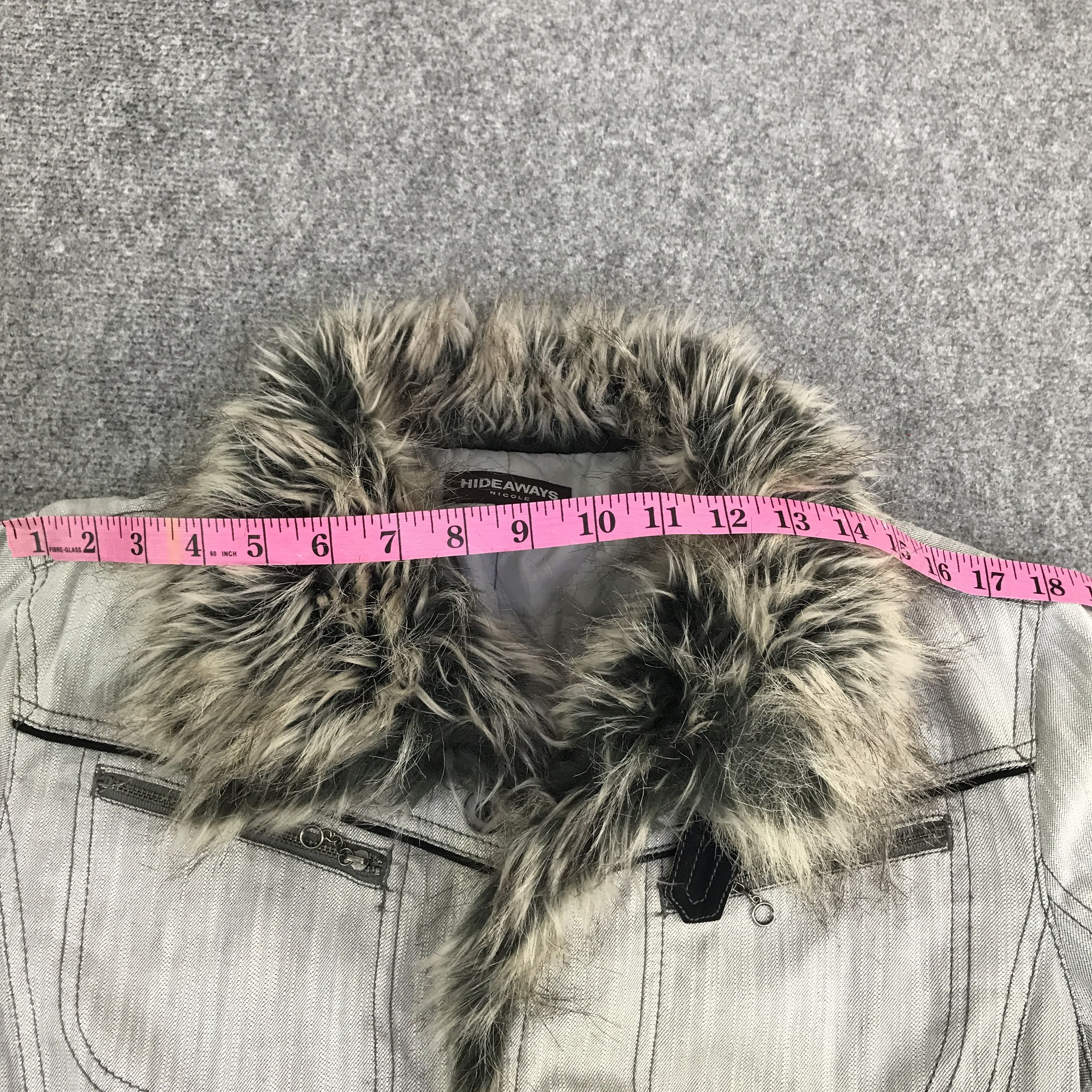 HIDEAWAYS hideways nicole denim fur colour jacket K115B6 Size US M / EU 48-50 / 2 - 6 Thumbnail