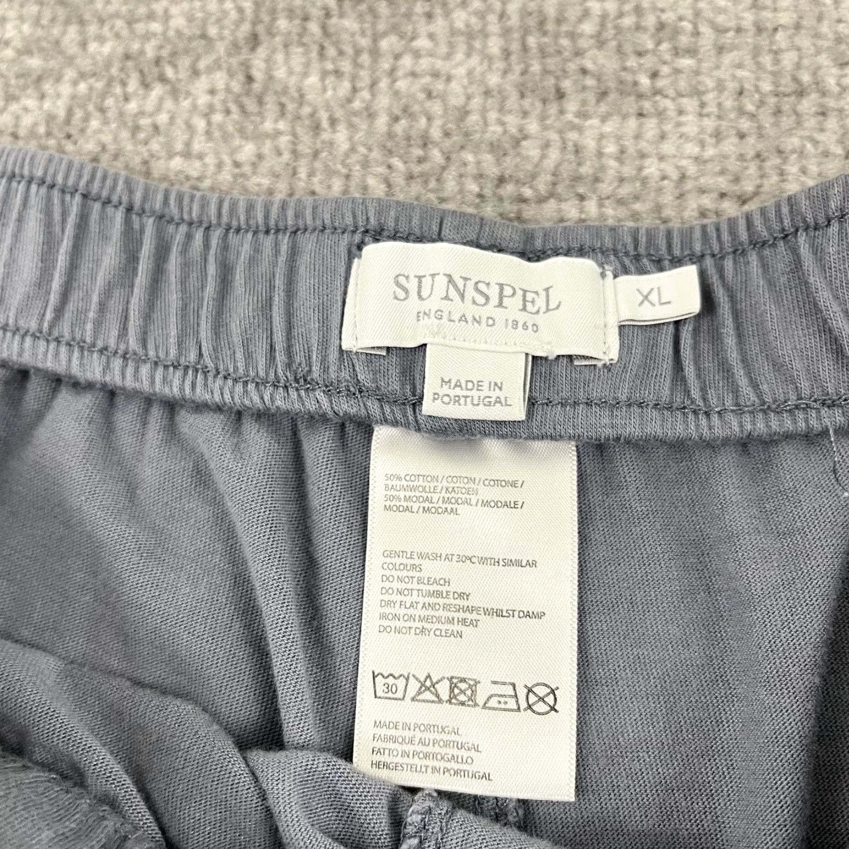 Sunspel VINTAGE Sunspel England Men's Shorts XL 9.5" Gray Lounge Athleisure Stretch Casual Activewear Size US 36 / EU 52 - 2 Thumbnail