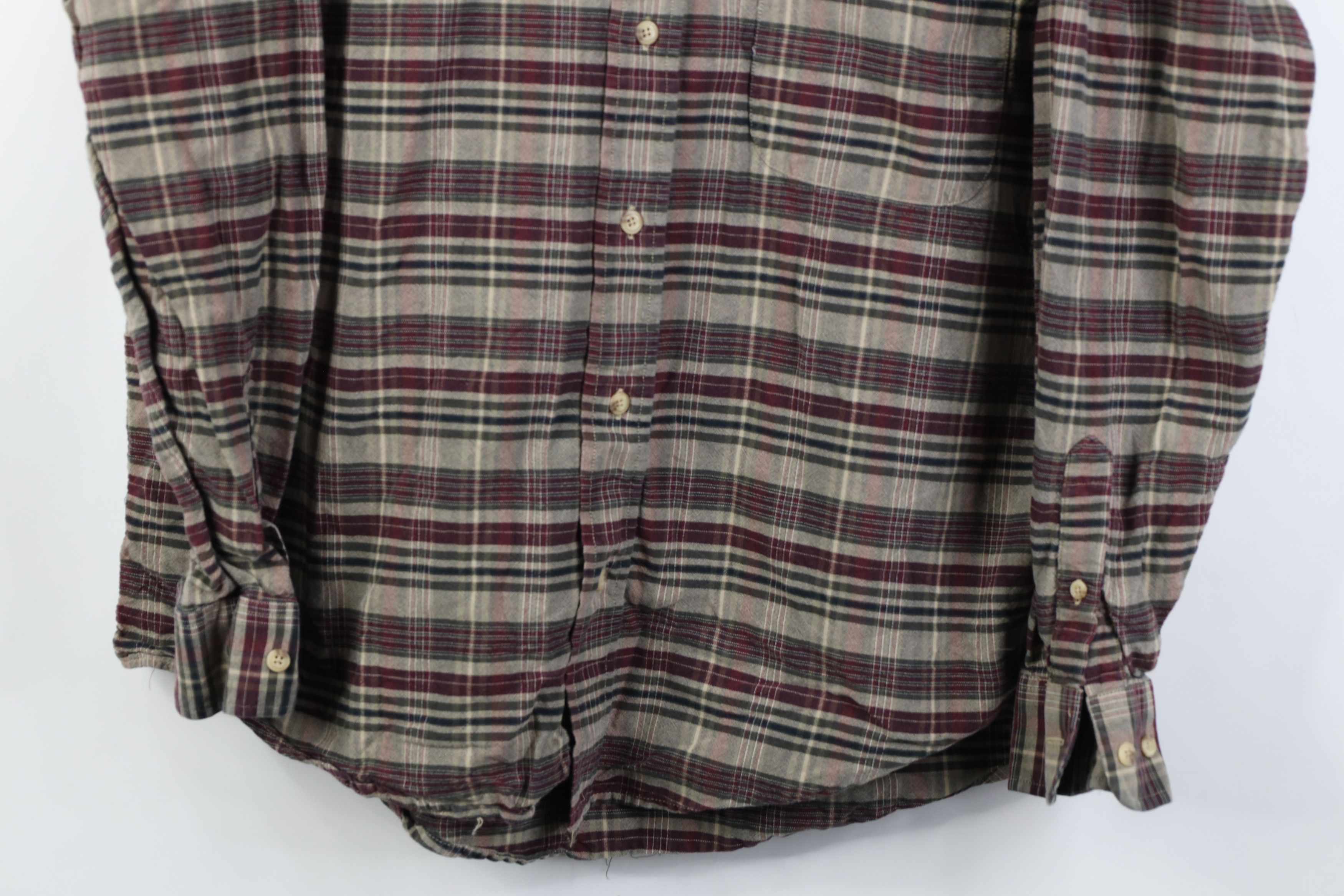 Vintage Vintage 90s Streetwear Tone Plaid Collared Button Down Shirt Size US XL / EU 56 / 4 - 3 Thumbnail