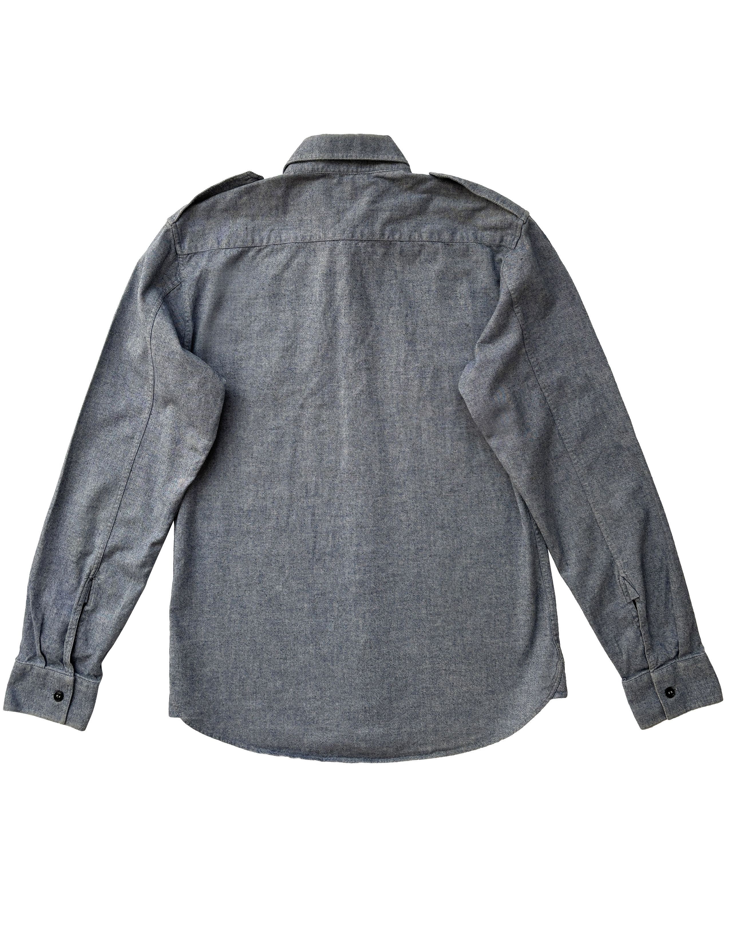 Burberry ⚡️QUICK SALE⚡️Burberry Blue Chambray Button-Up Shirt Size US M / EU 48-50 / 2 - 2 Thumbnail