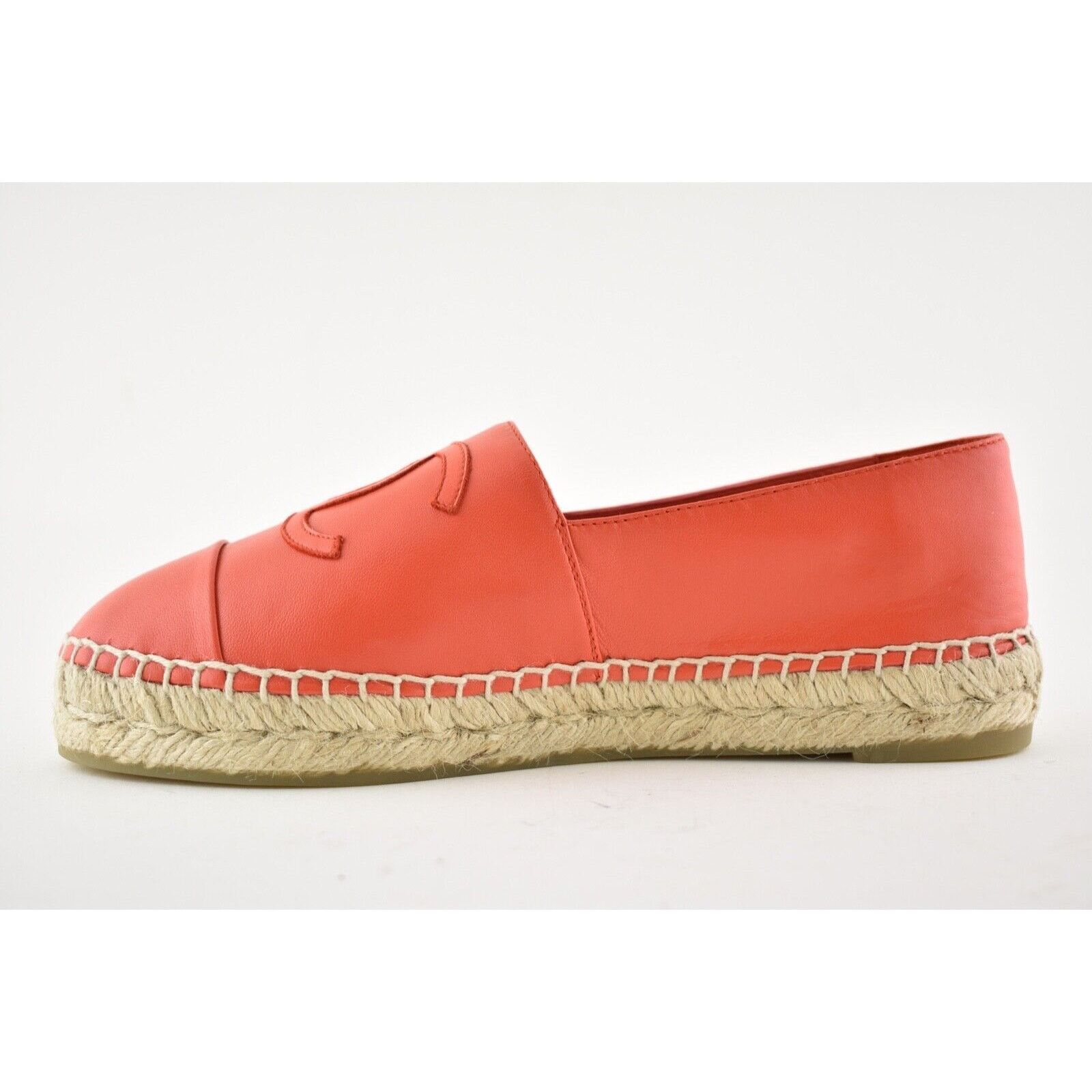 Chanel 19C Lambskin CC Logo Double Sole Espadrille Ballet Flat 35 Size US 5 / IT 35 - 9 Thumbnail