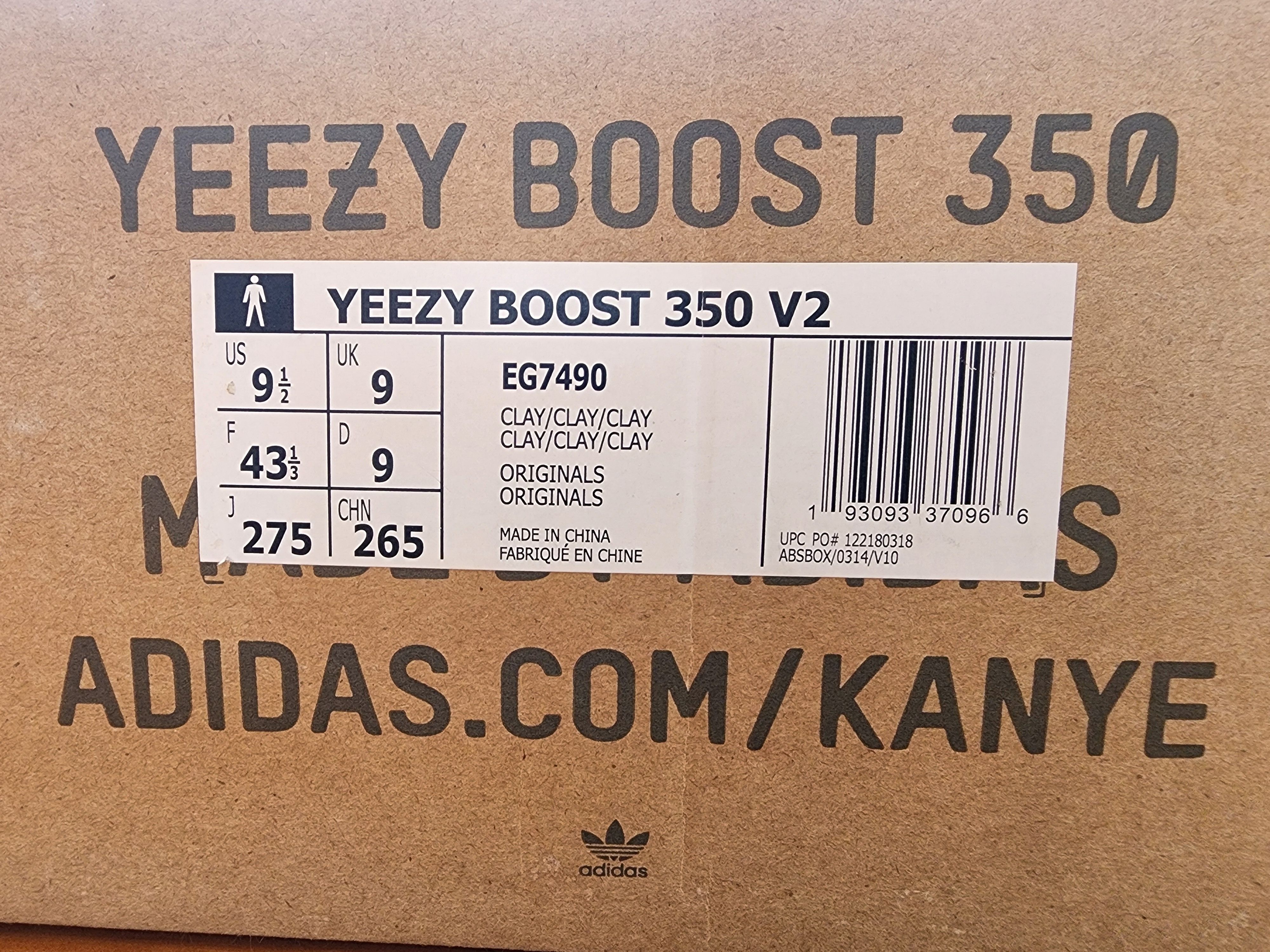 Adidas × Kanye West × Yeezy Yeezy Boost 350 V2 'Clay' Size US 9.5 / EU 42-43 - 8 Thumbnail