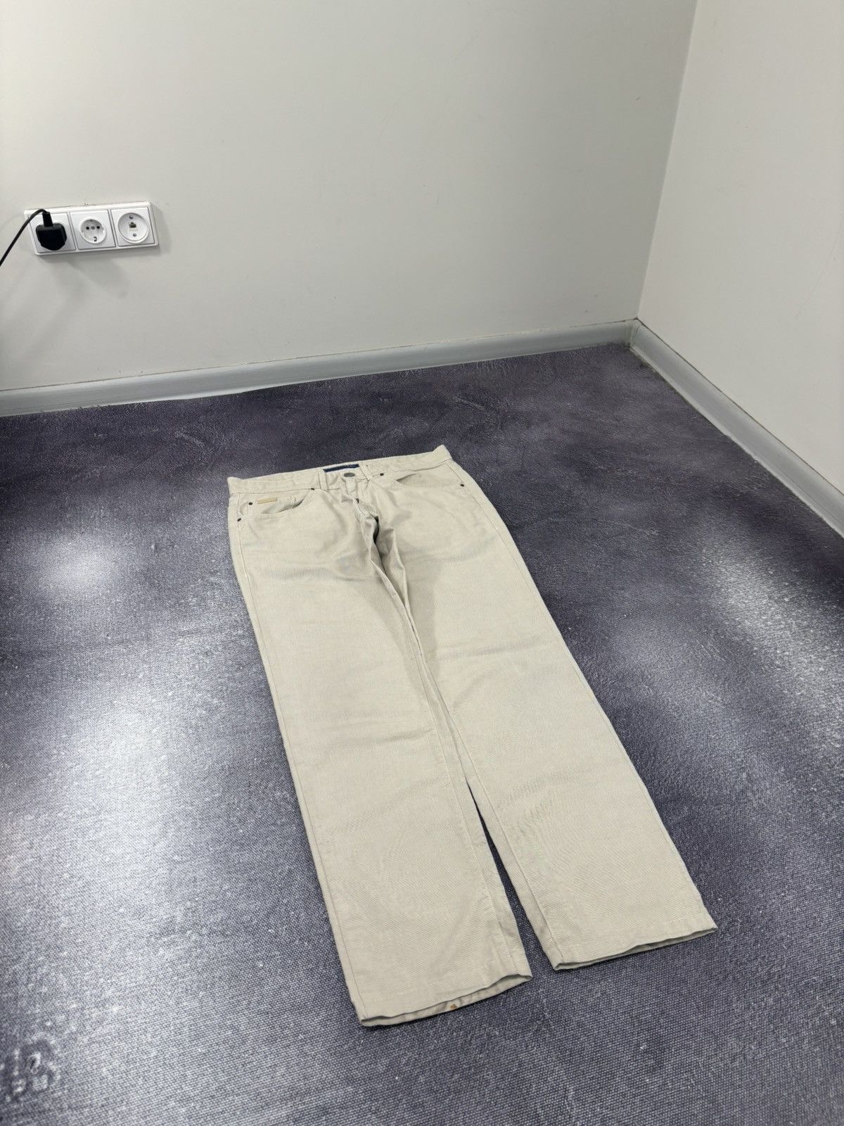 Trussardi × Vintage Vintage Trussardi Men’s Slim Straight Fit Luxury Pants Jeans Size US 33 - 14 Thumbnail