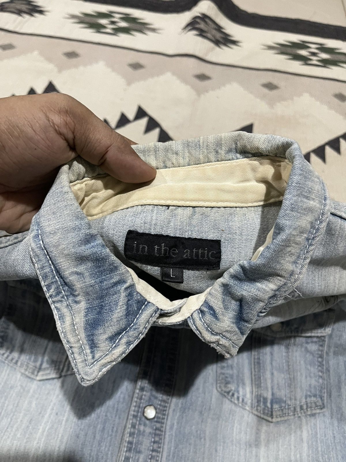 In The Attic 2000s IN THE ATTIC “ROCKERS HEAVEN” DENIM BUTTON UP Size US M / EU 48-50 / 2 - 7 Thumbnail