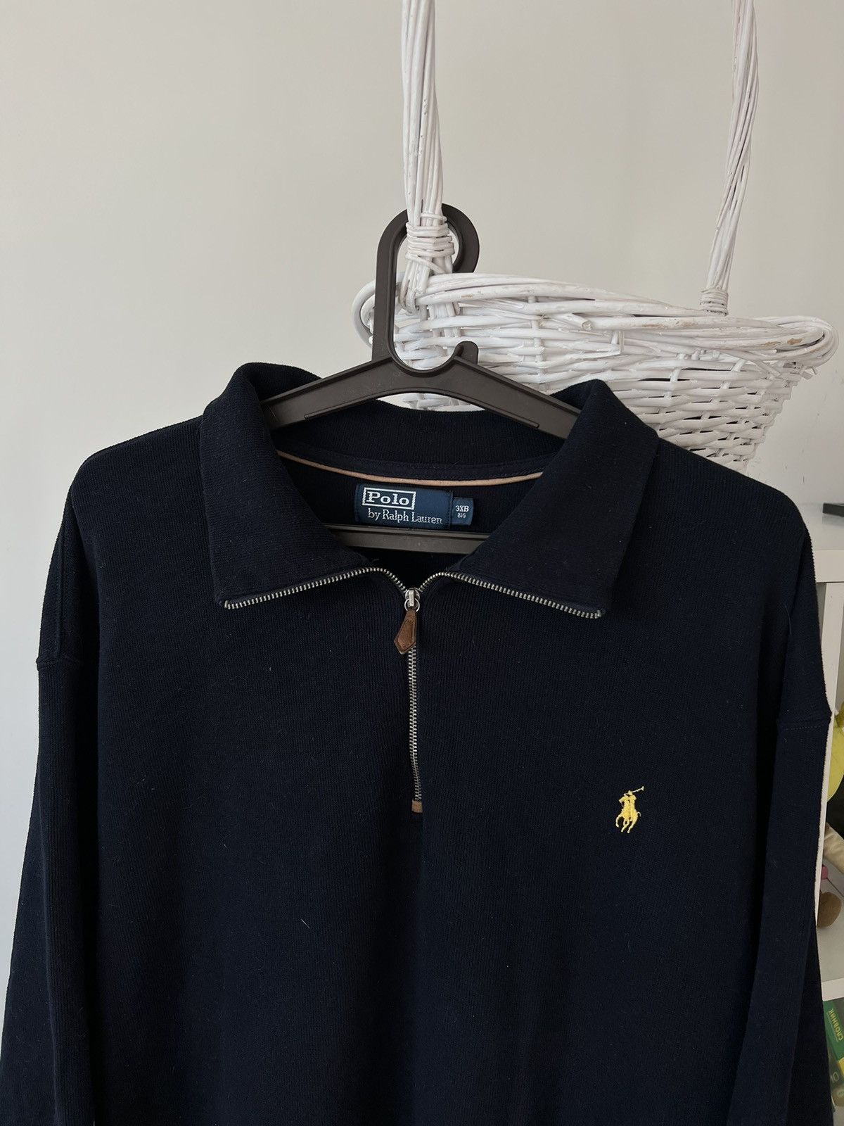 Vintage Polo Ralph Lauren 1/3 zip sweater y2k