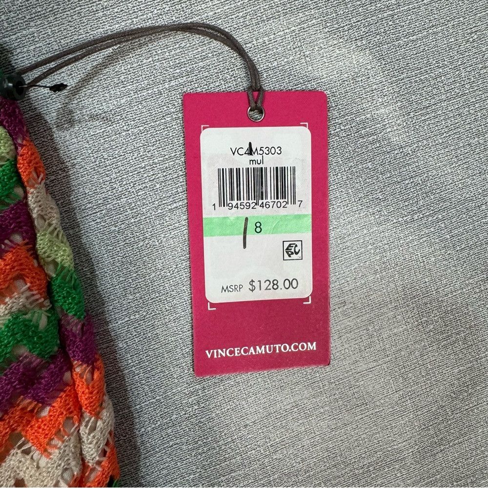 Vince Camuto NWT New $128 Vince Camuto Zigzag Stripe Sleeveless Knit Dre Size M / US 6-8 / IT 42-44 - 7 Thumbnail