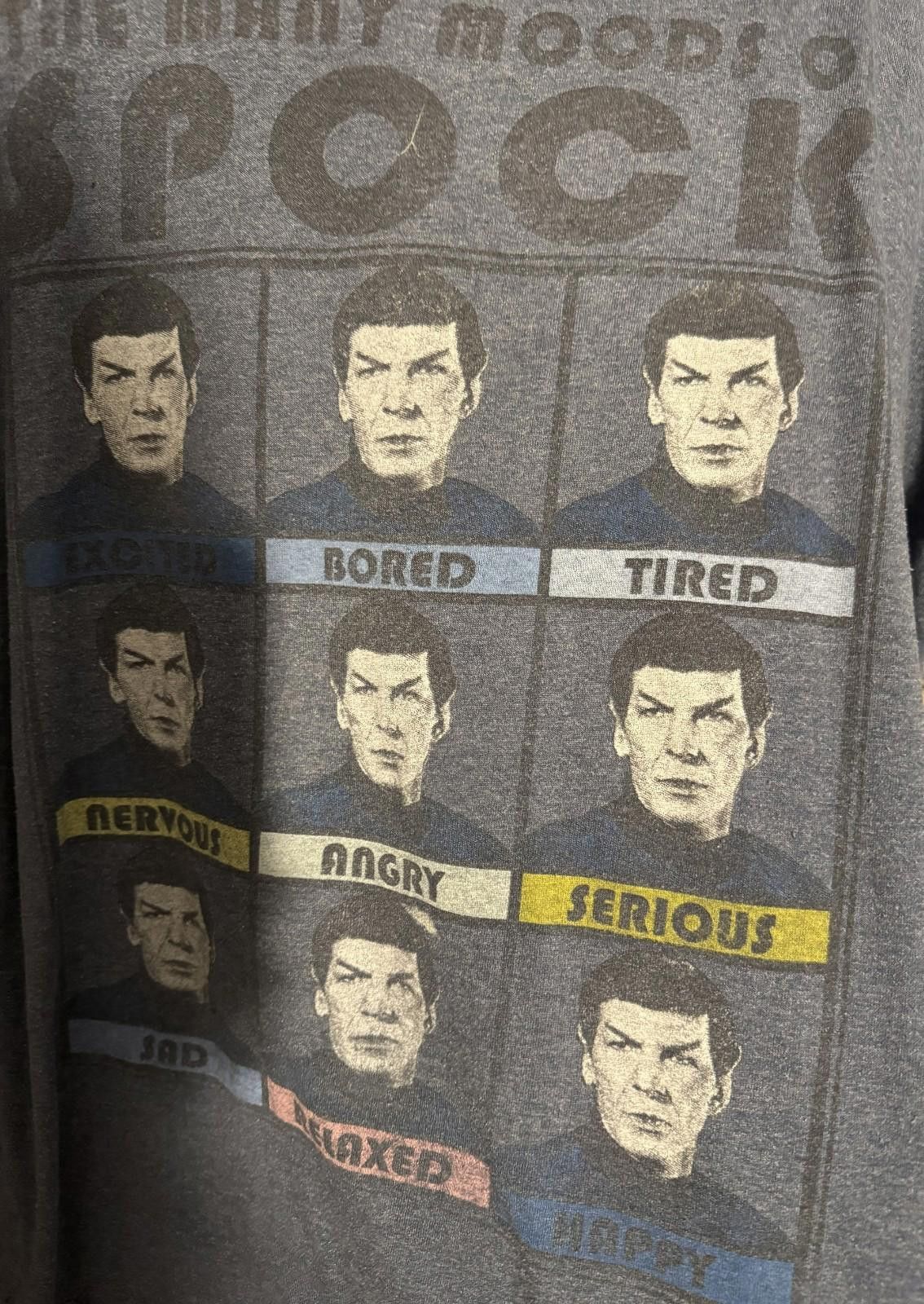 Other Star Trek Many Moods of Spock T Shirt Men's Size XL Blue Size US XL / EU 56 / 4 - 4 Thumbnail