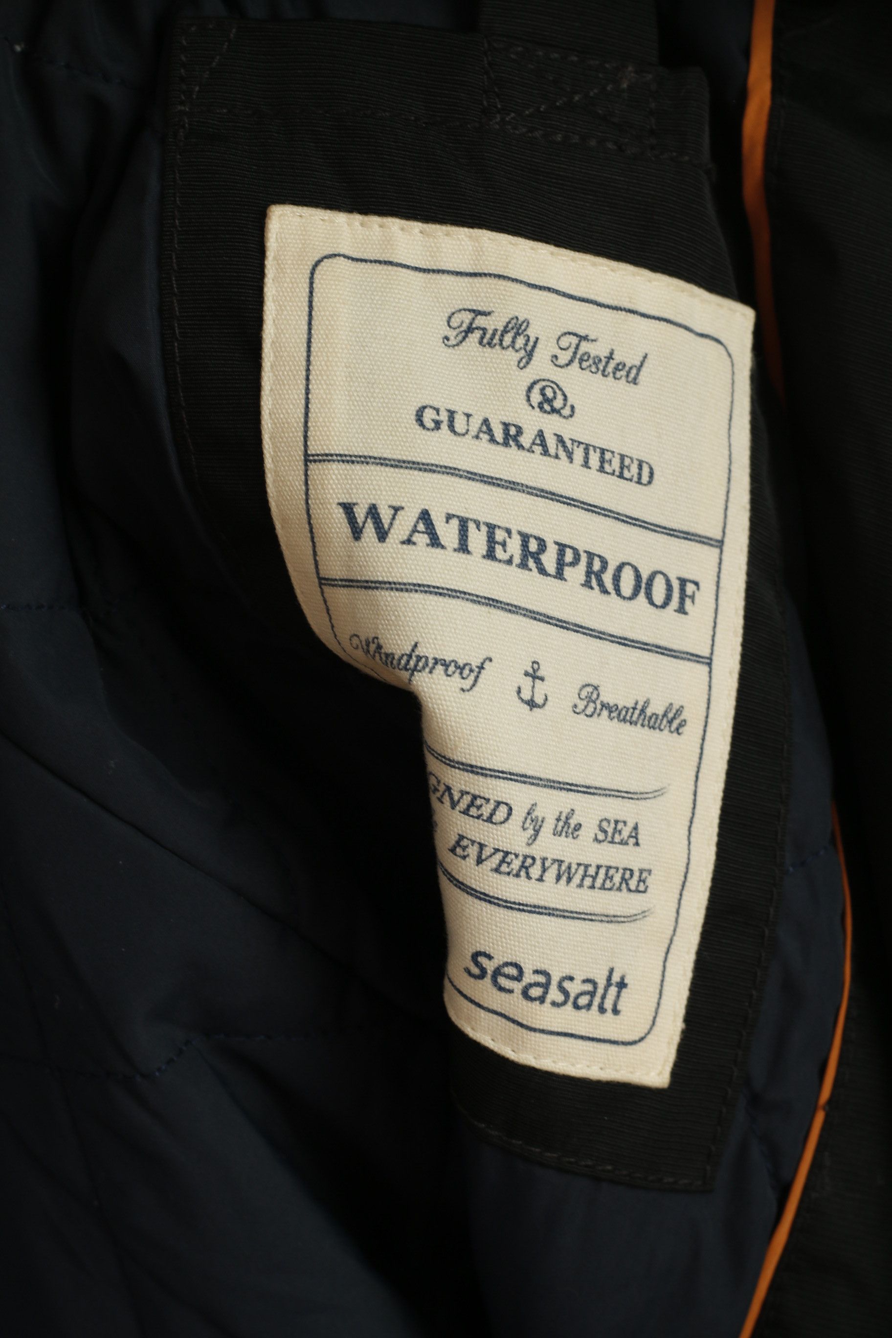 Vintage Seasalt Women 12 M Rain Coat Black Waterproof 7923 Size M / US 6-8 / IT 42-44 - 6 Thumbnail