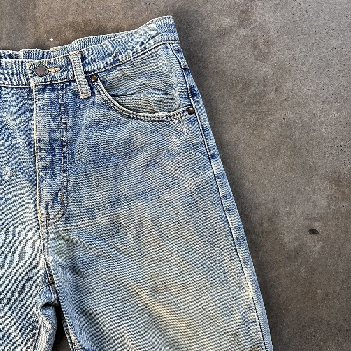 Edwin W28🔥Vintage Edwin Distressed Faded Rusty Denim Jean Pant Size US 28 / EU 44 - 5 Thumbnail