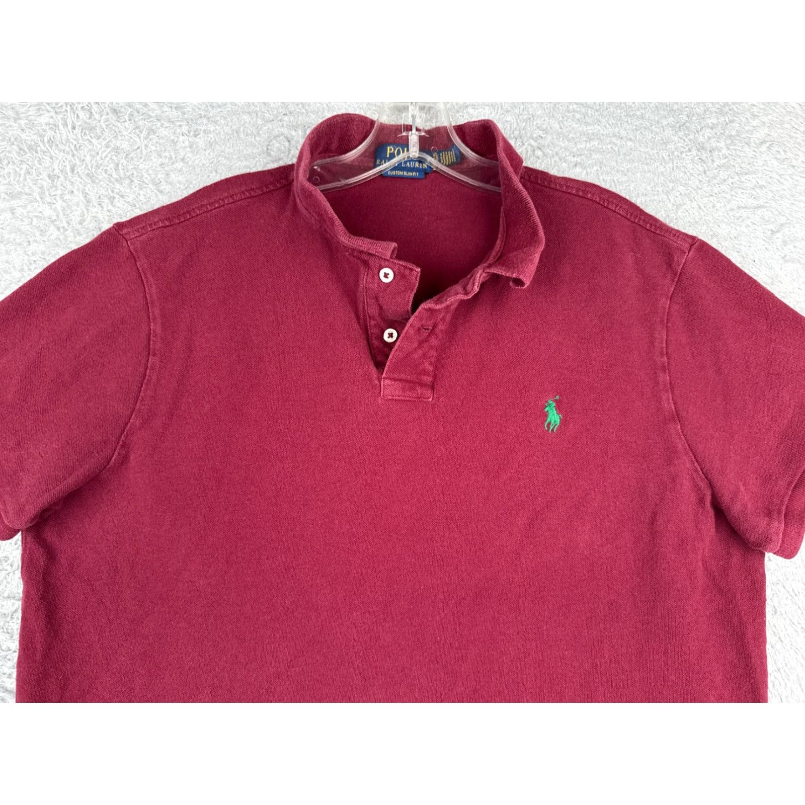 Ralph Lauren Polo Ralph Lauren Slim Fit Polo Shirt Men XL Red Cotton Short Sleeve Activewear Size US XL / EU 56 / 4 - 4 Thumbnail