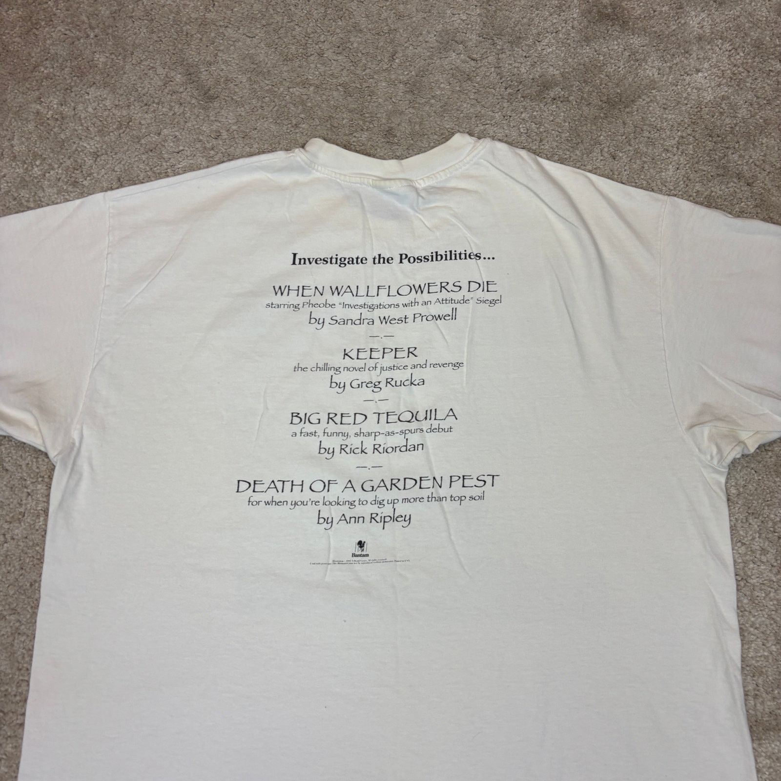 Hanes × Vintage Rare VTG 90s Summer Crime Fun Edward Gorey Shirt Men's XL Size US XL / EU 56 / 4 - 4 Thumbnail