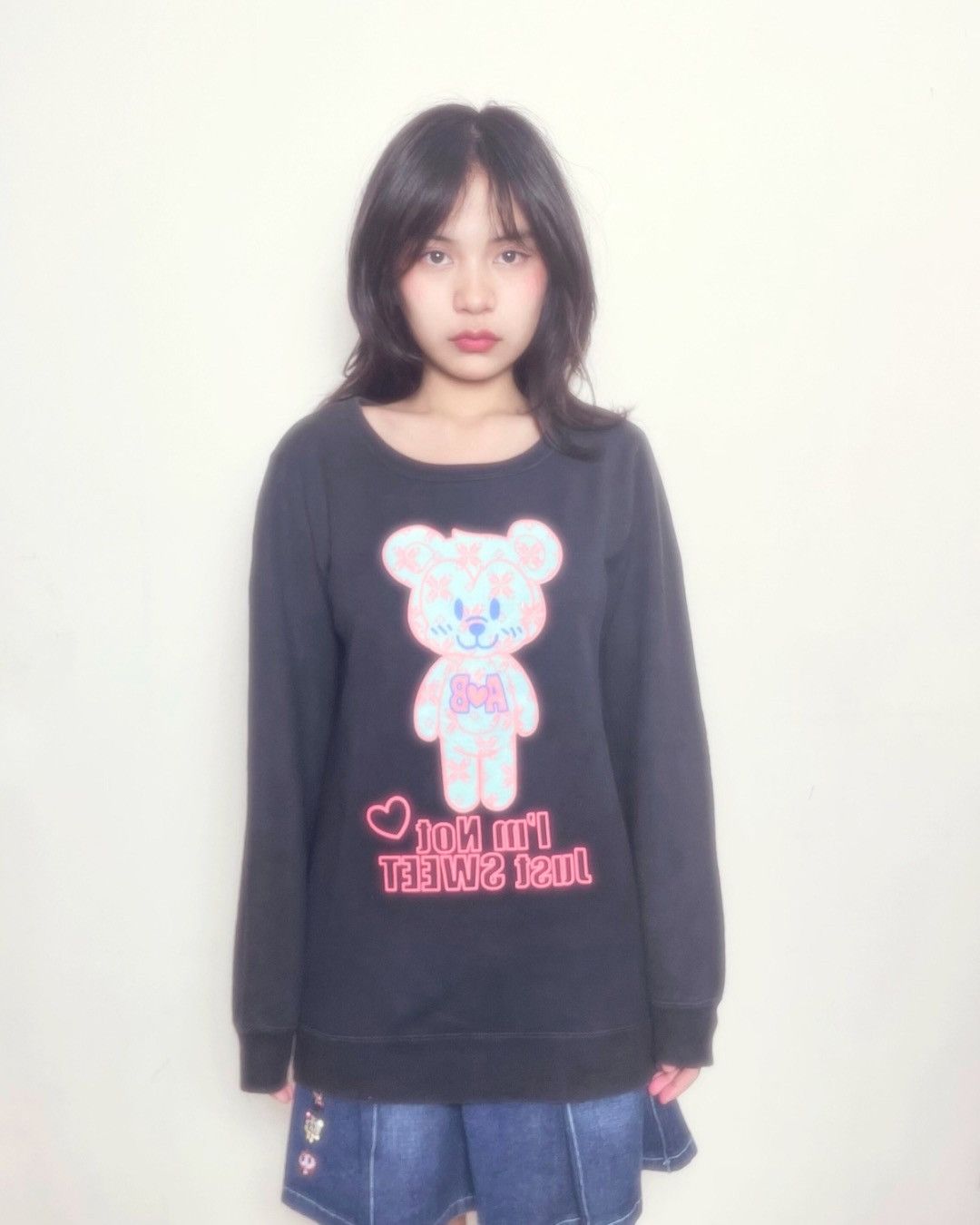 Angel Blue Angel Blue Sweaters - Pink Character Pop Art Embroidery Size S / US 4 / IT 40 - 1 Thumbnail