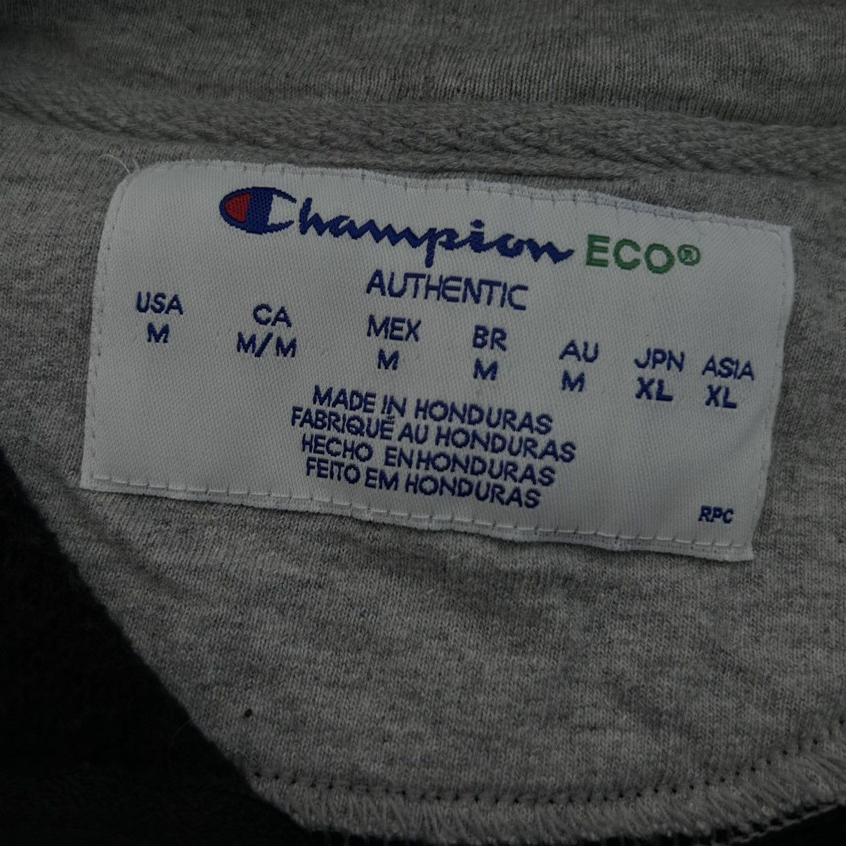 Champion Champion Classic Black Full Zip Y2K Hoodie Sun Fade Men’s M Size US M / EU 48-50 / 2 - 6 Thumbnail